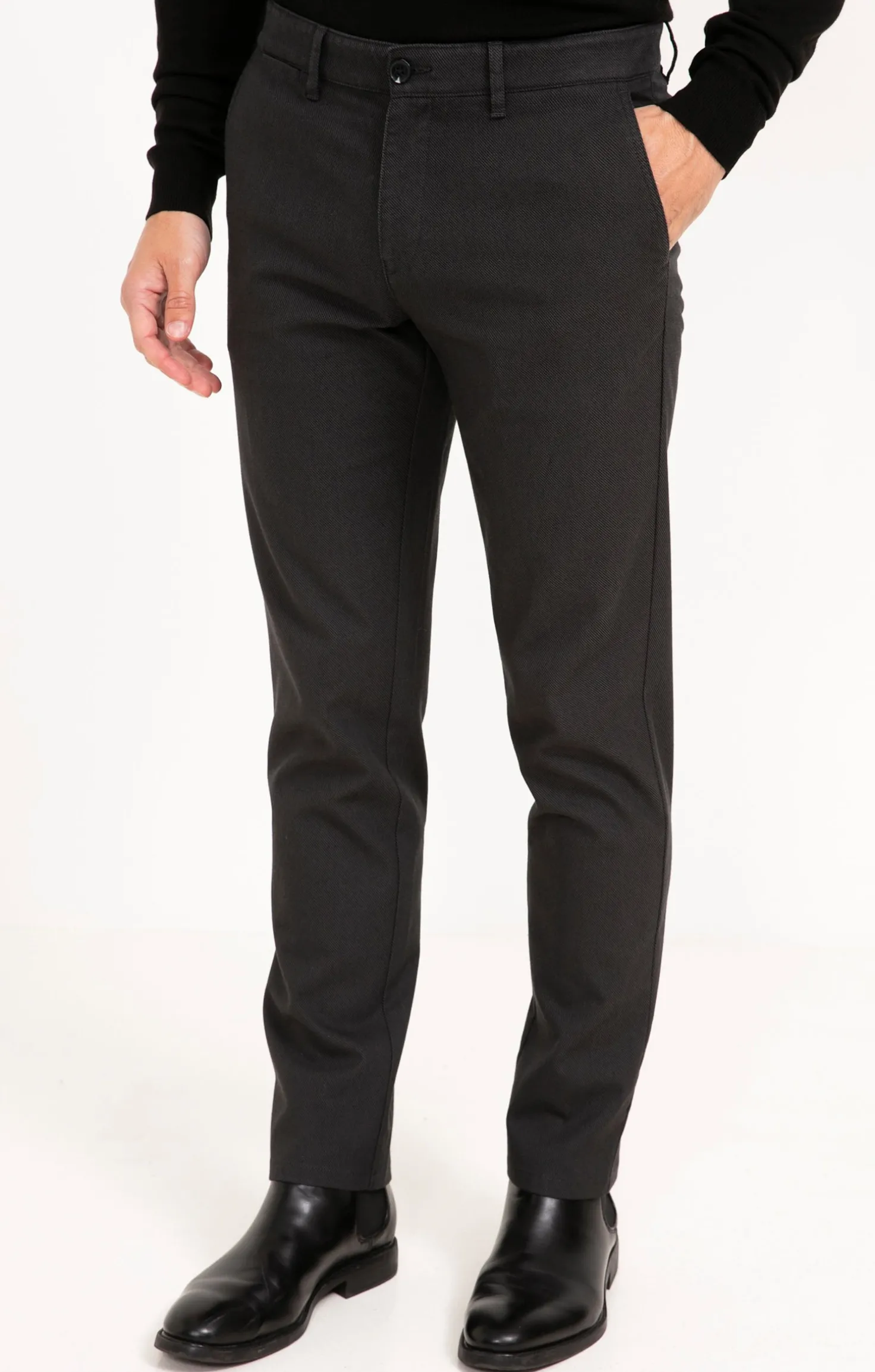 Armand Thiery Pantalon chino Fly - Anthracite Cheap