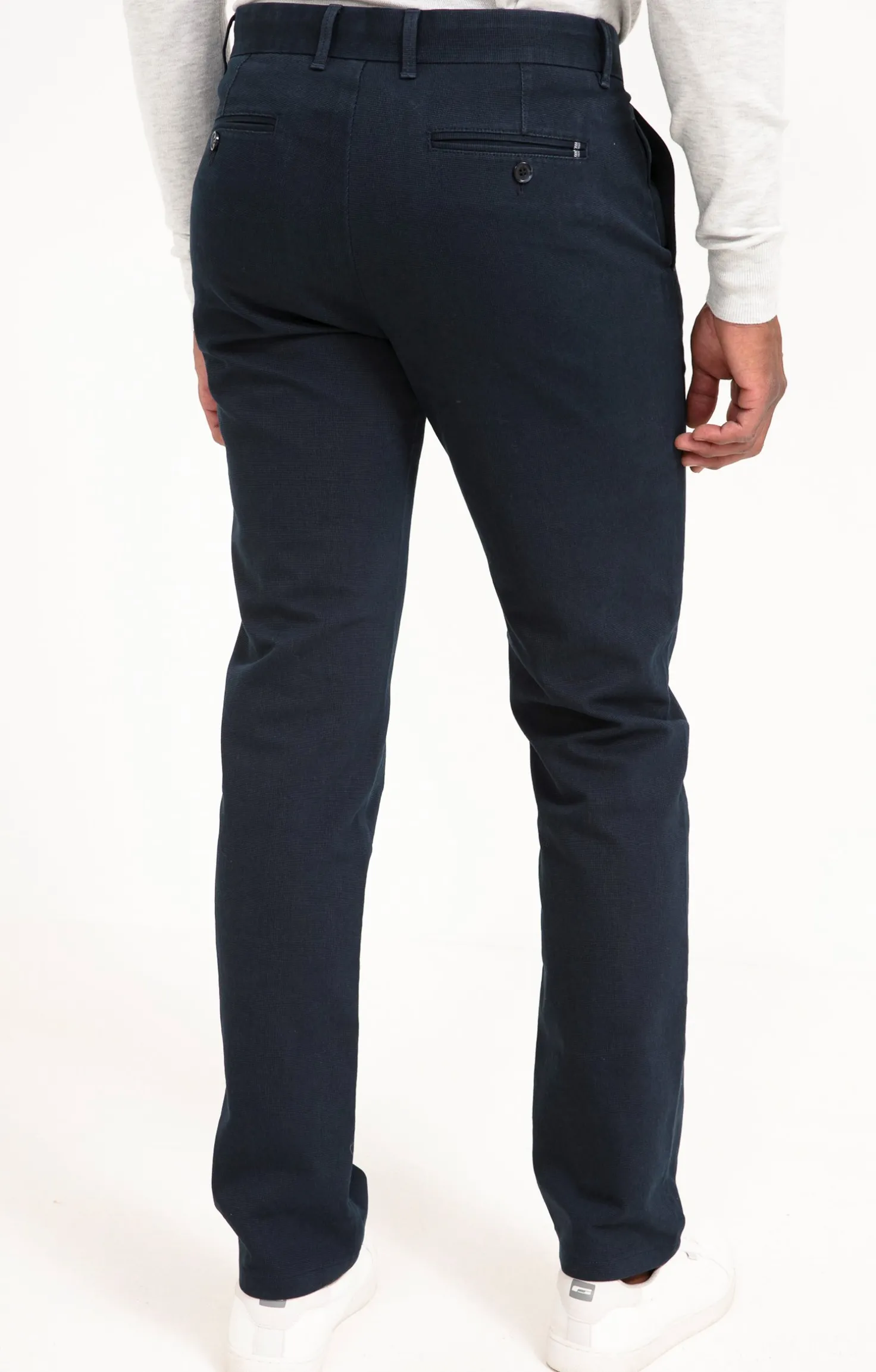 Armand Thiery Pantalon chino Micro - Bleu Online