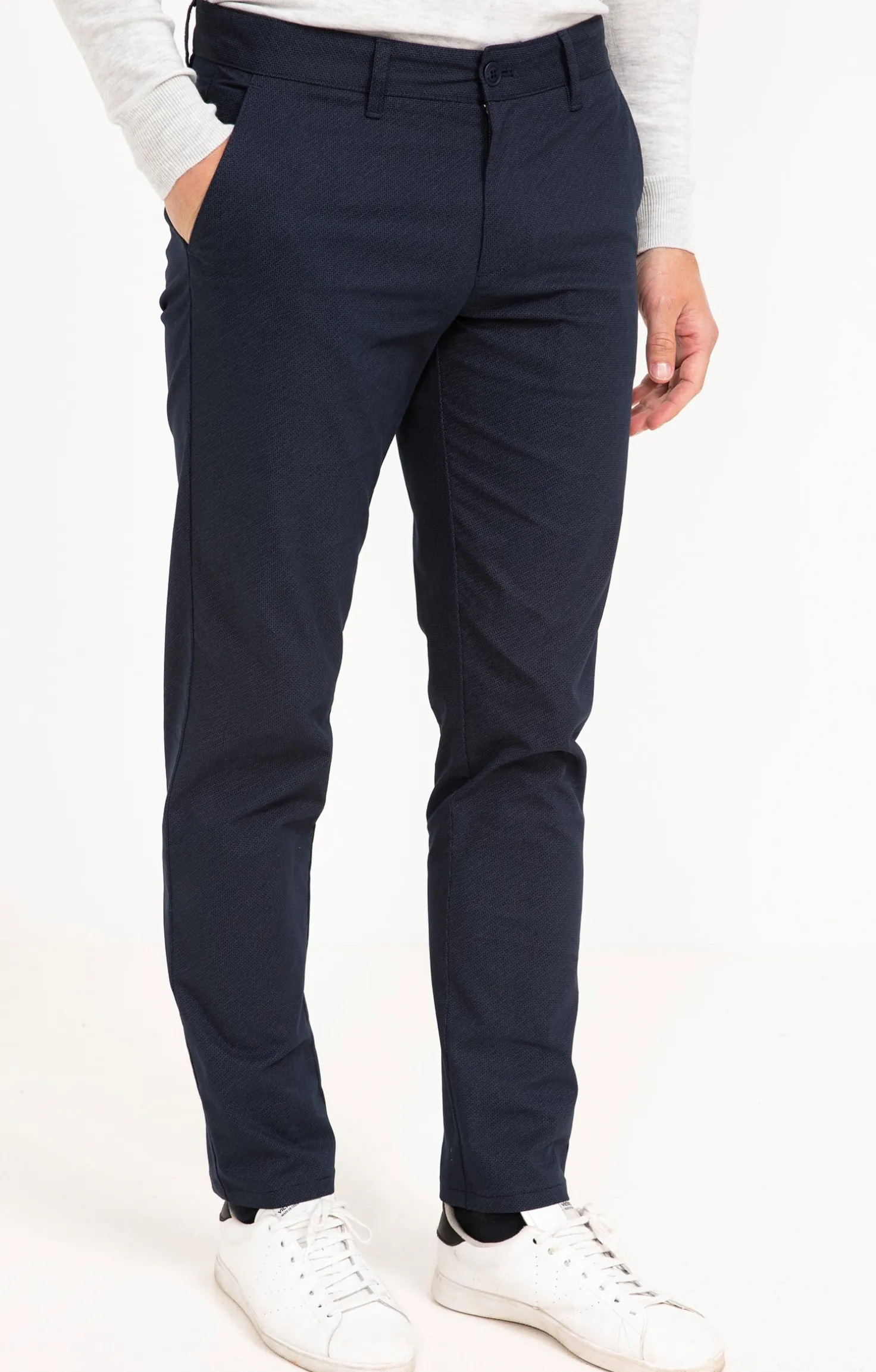 Armand Thiery Pantalon chino Printed - Marine Flash Sale