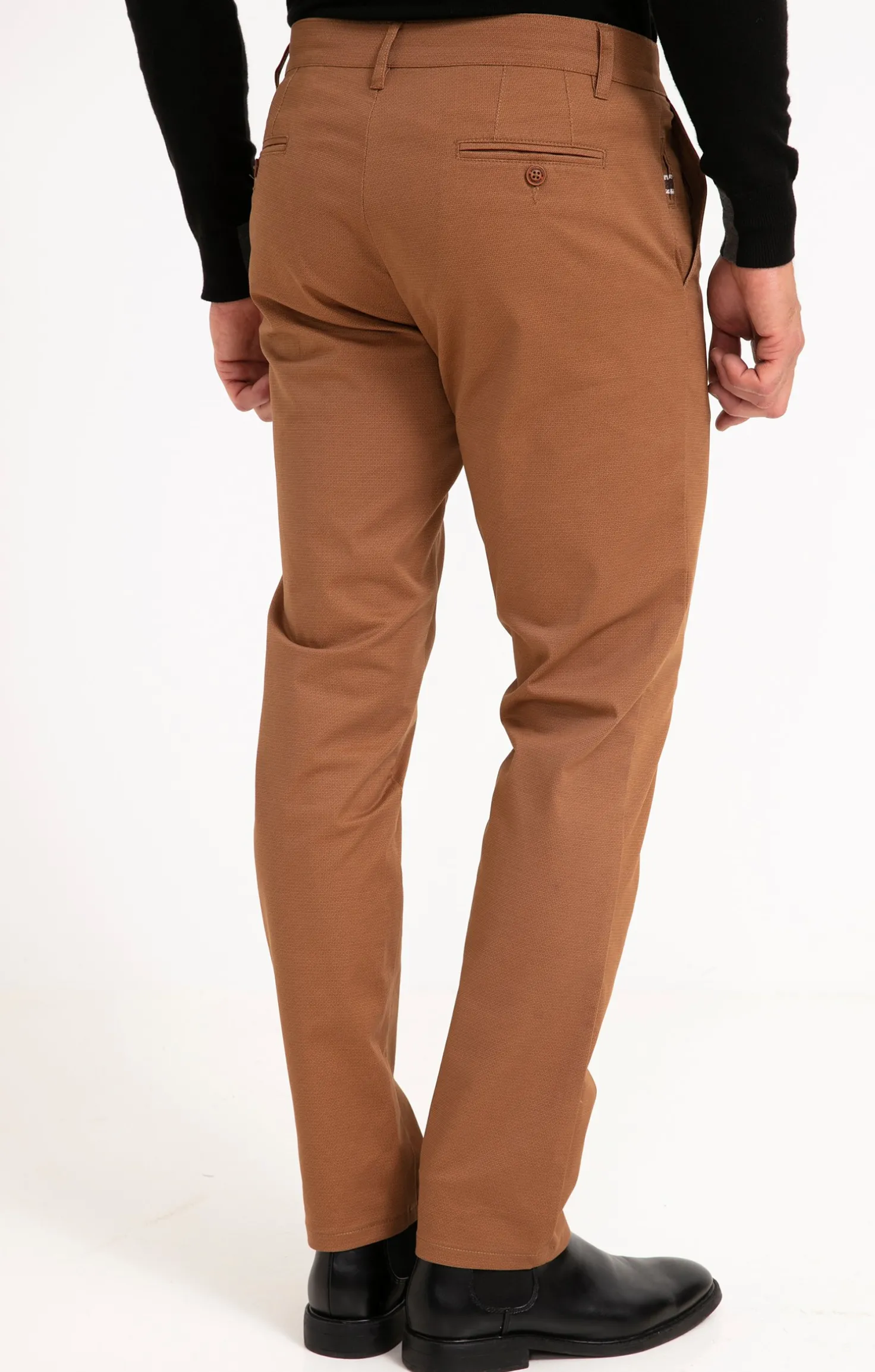 Armand Thiery Pantalon chino Printed - Havane Cheap