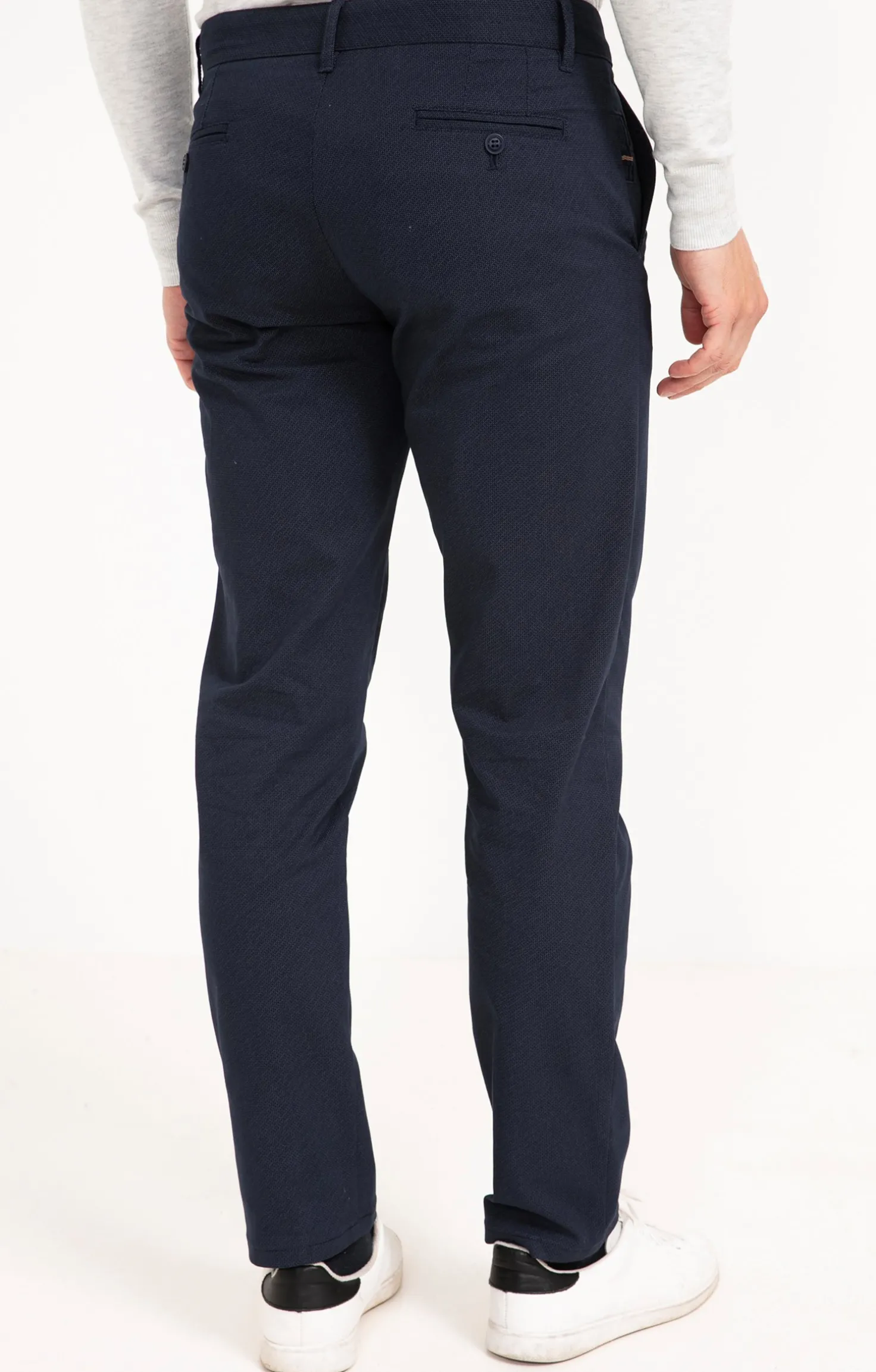 Armand Thiery Pantalon chino Printed - Marine Flash Sale