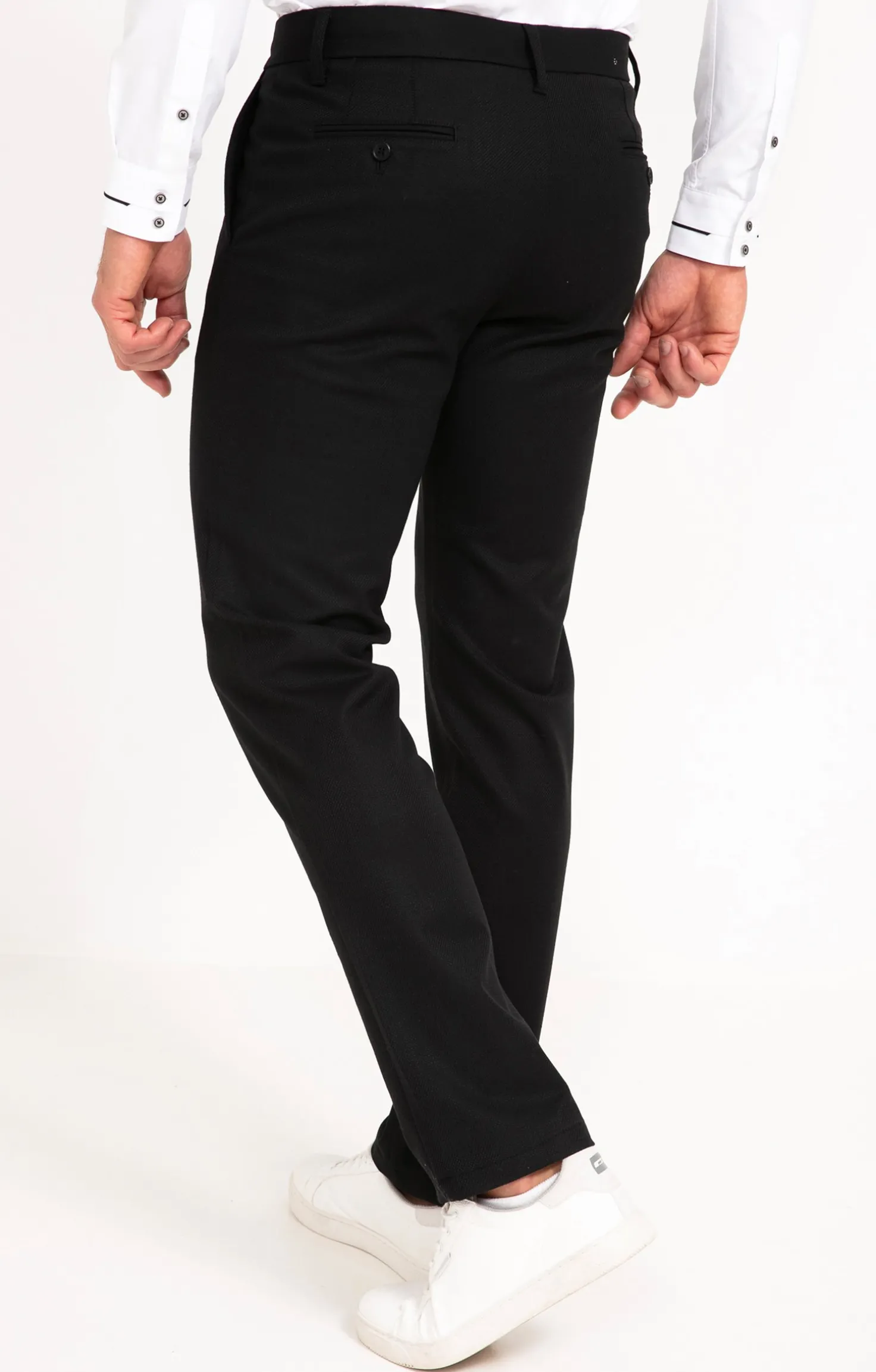 Armand Thiery Pantalon chino Ricky - Noir Fashion