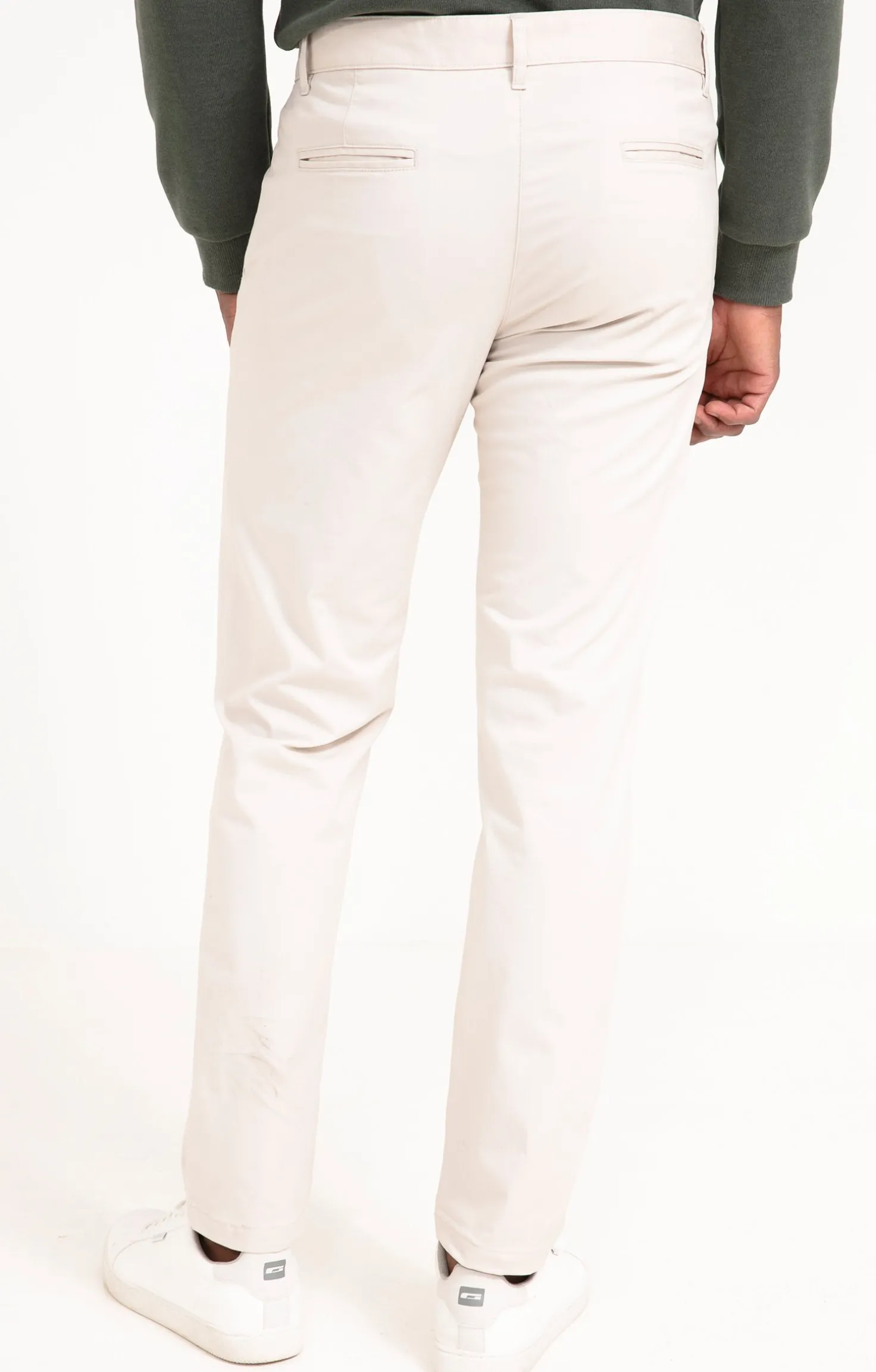 Armand Thiery Pantalon chino Uni - Écru Online