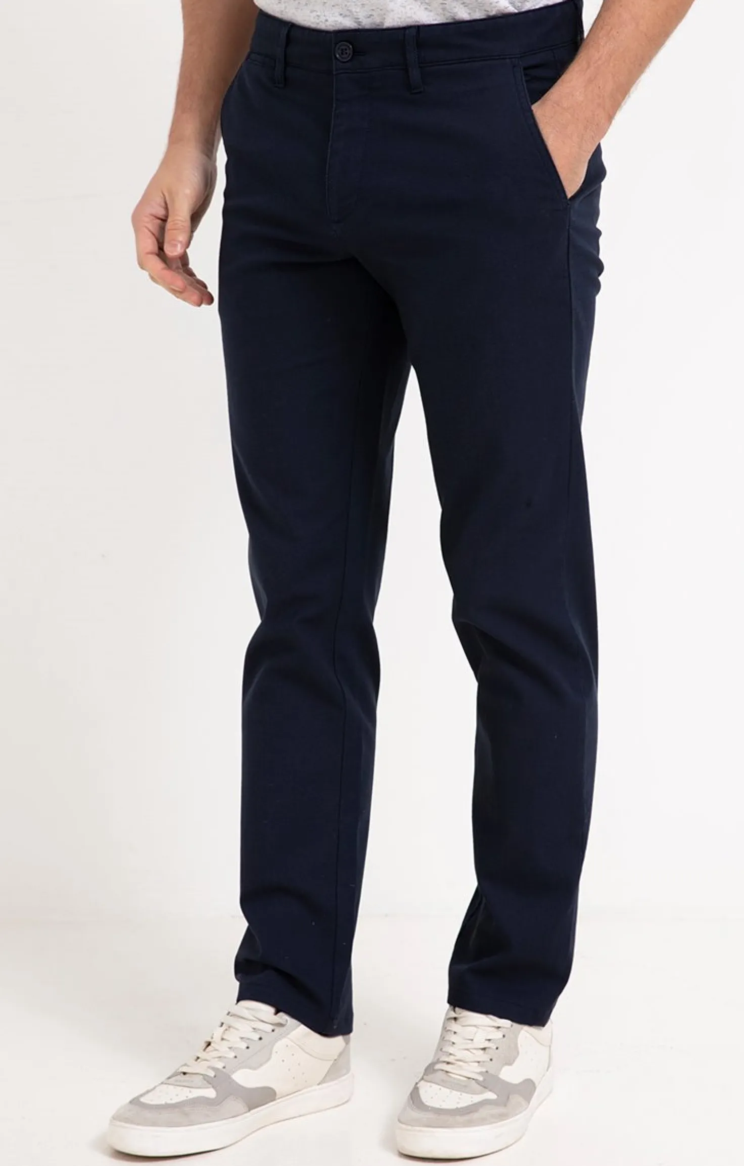 Armand Thiery Pantalon chino Water - Marine Cheap