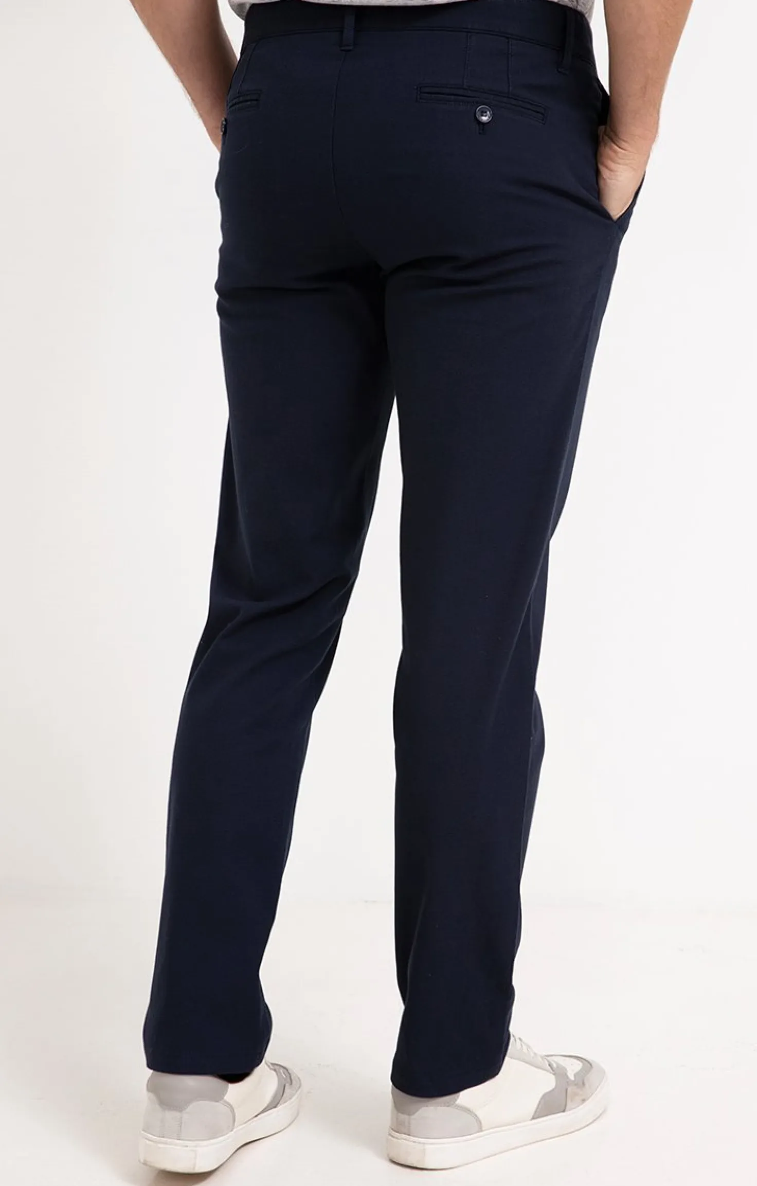 Armand Thiery Pantalon chino Water - Marine Cheap