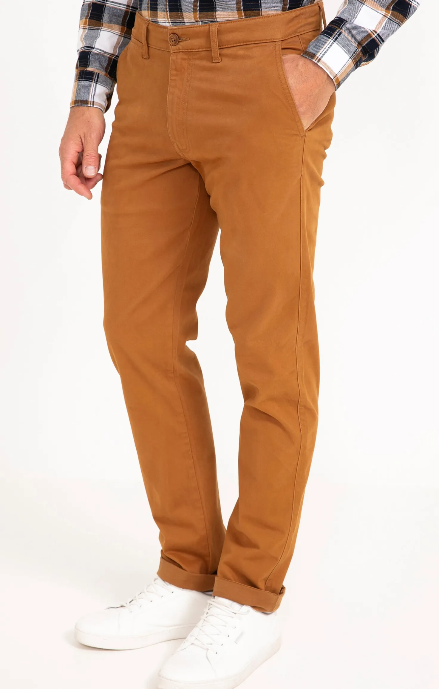 Armand Thiery Pantalon chino Winter - Safran Outlet