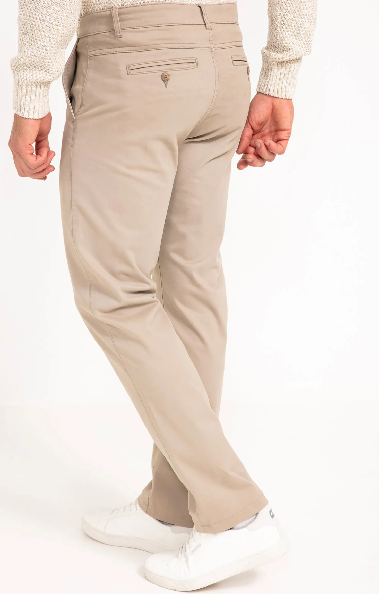 Armand Thiery Pantalon chino Winter - Beige Outlet