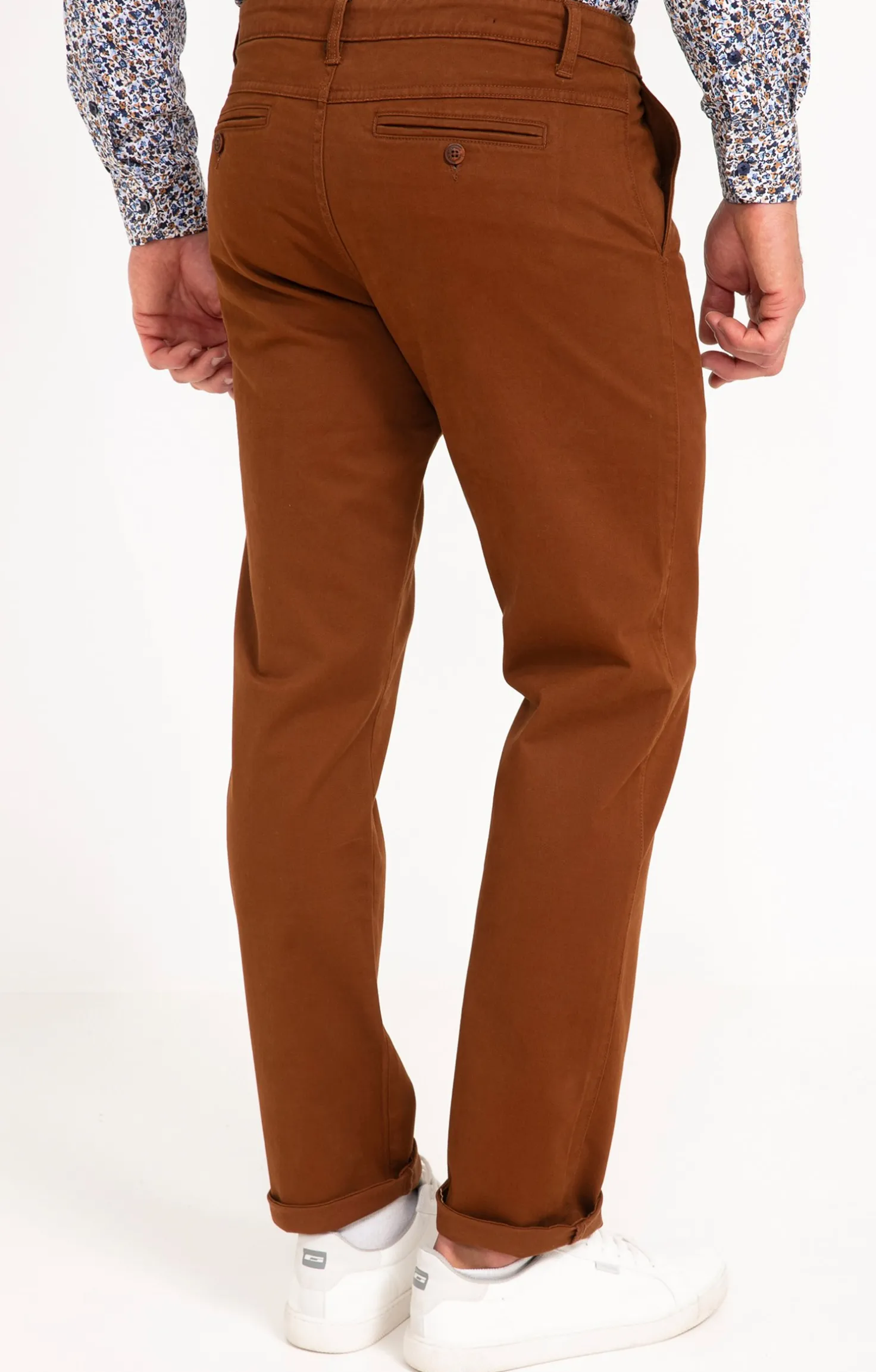 Armand Thiery Pantalon chino Winter - Moka Cheap