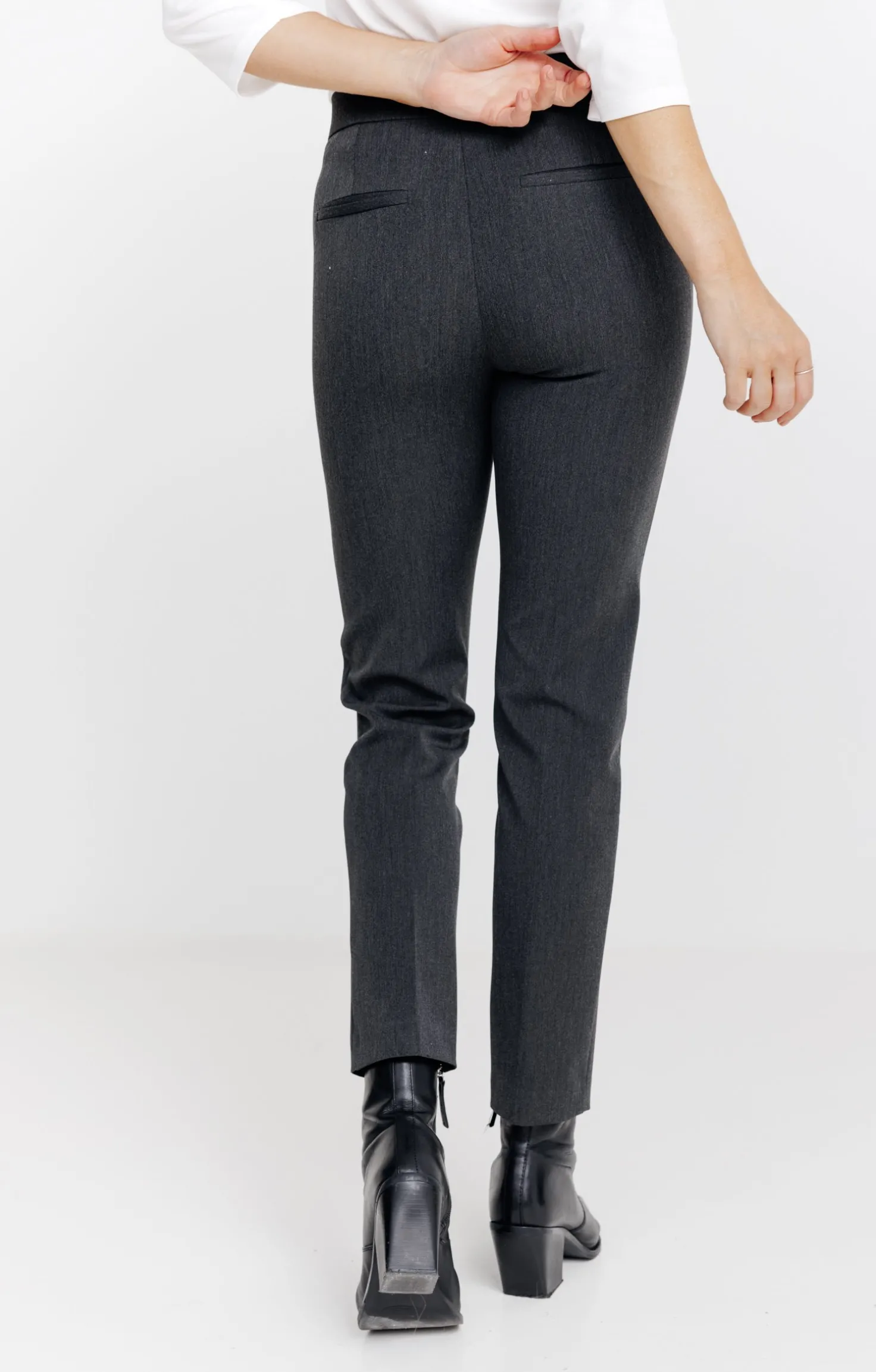 Armand Thiery PANTALON EN LORENZO CEINTURE TREGGING - Anthracite Discount