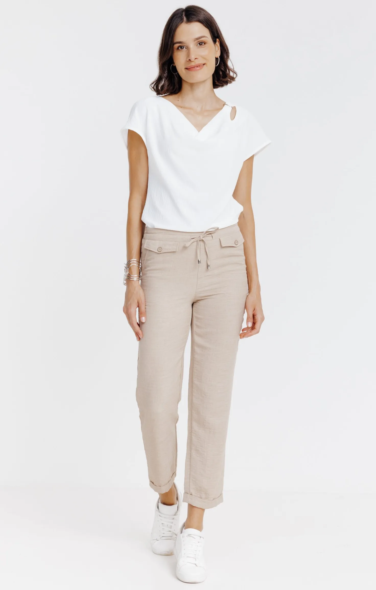 Armand Thiery Pantalon fluide - Beige New