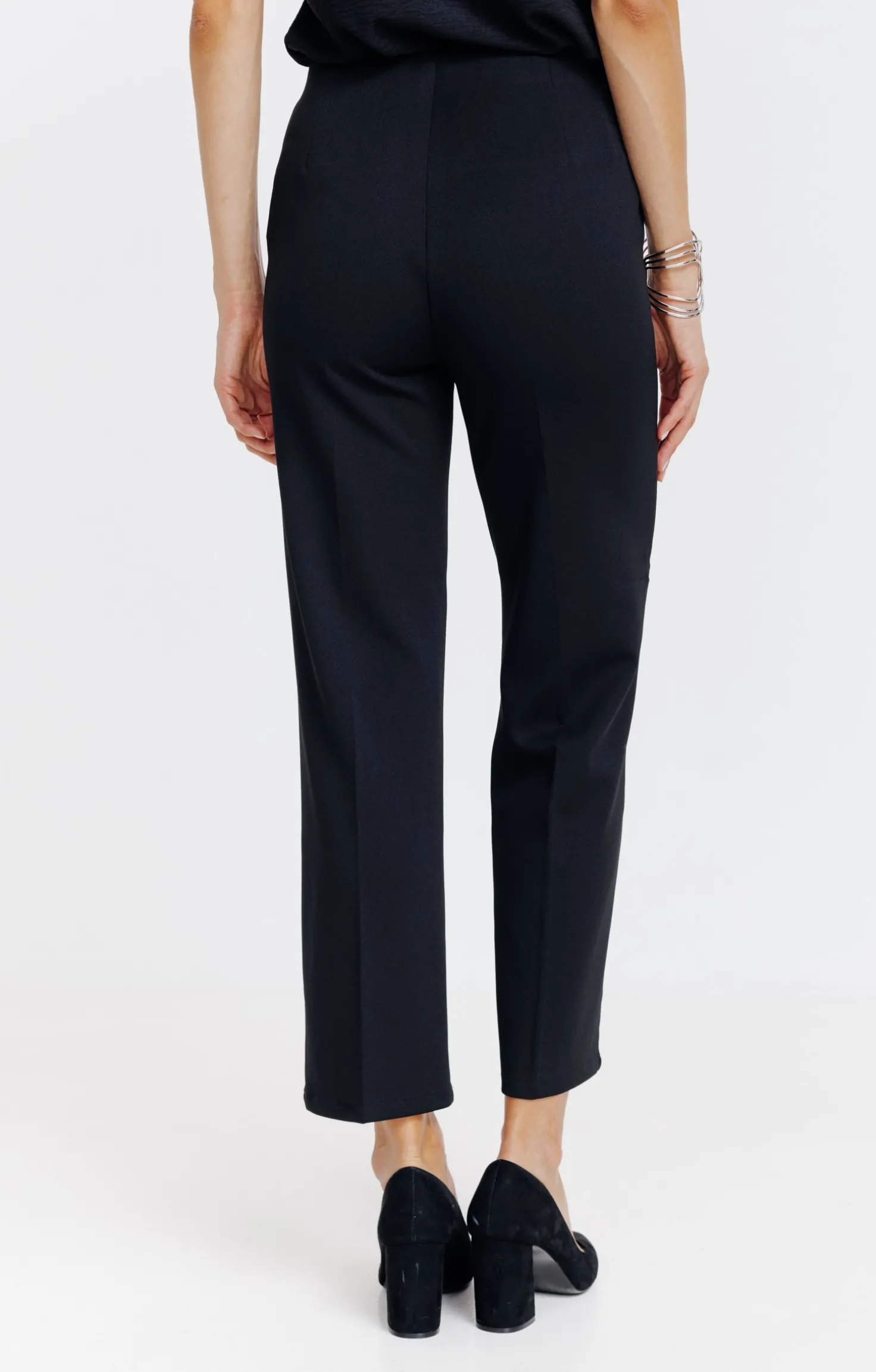 Armand Thiery Pantalon large en maille - Noir Hot