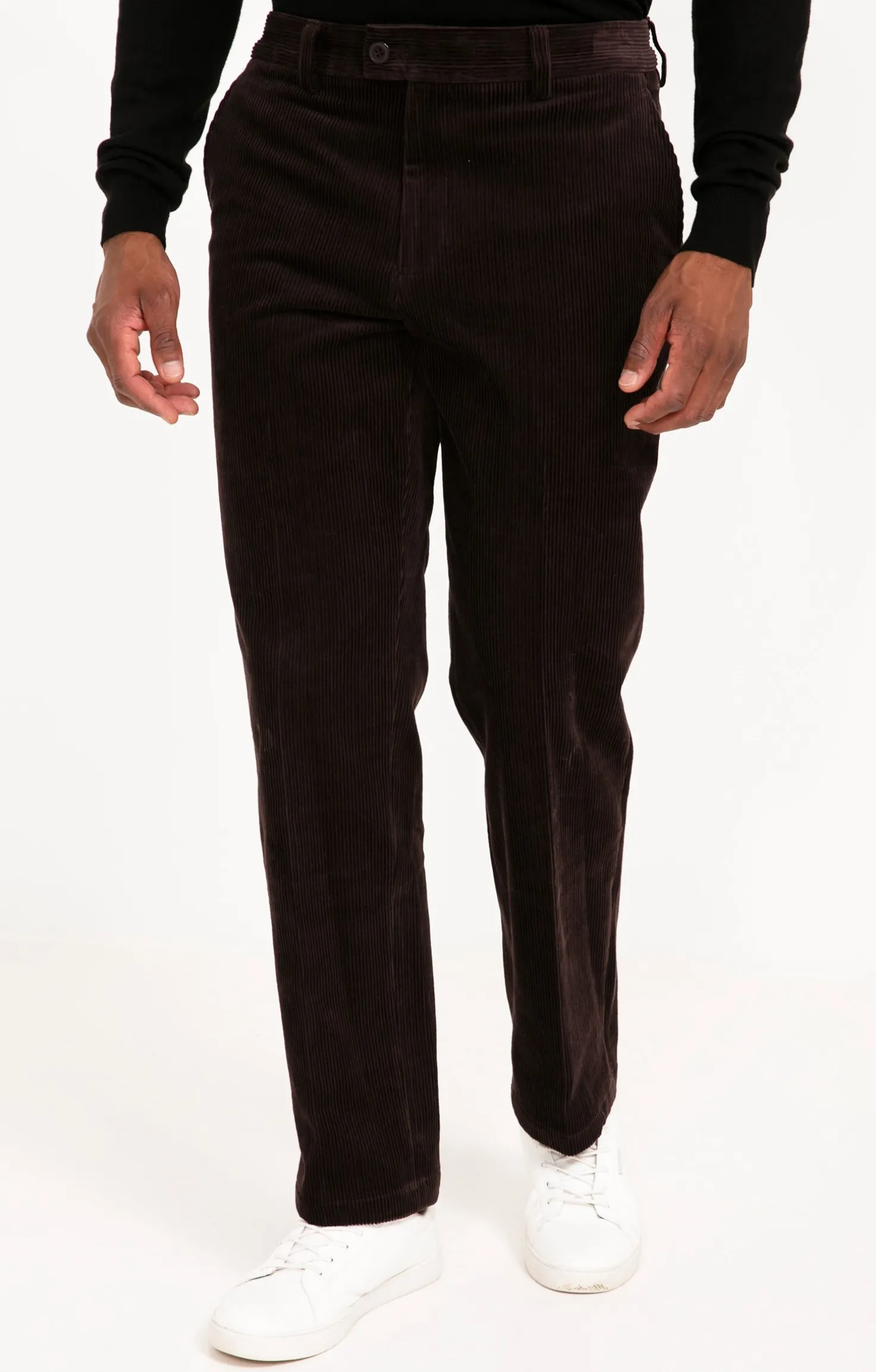 Armand Thiery Pantalon velours extensible - Marron Best Sale