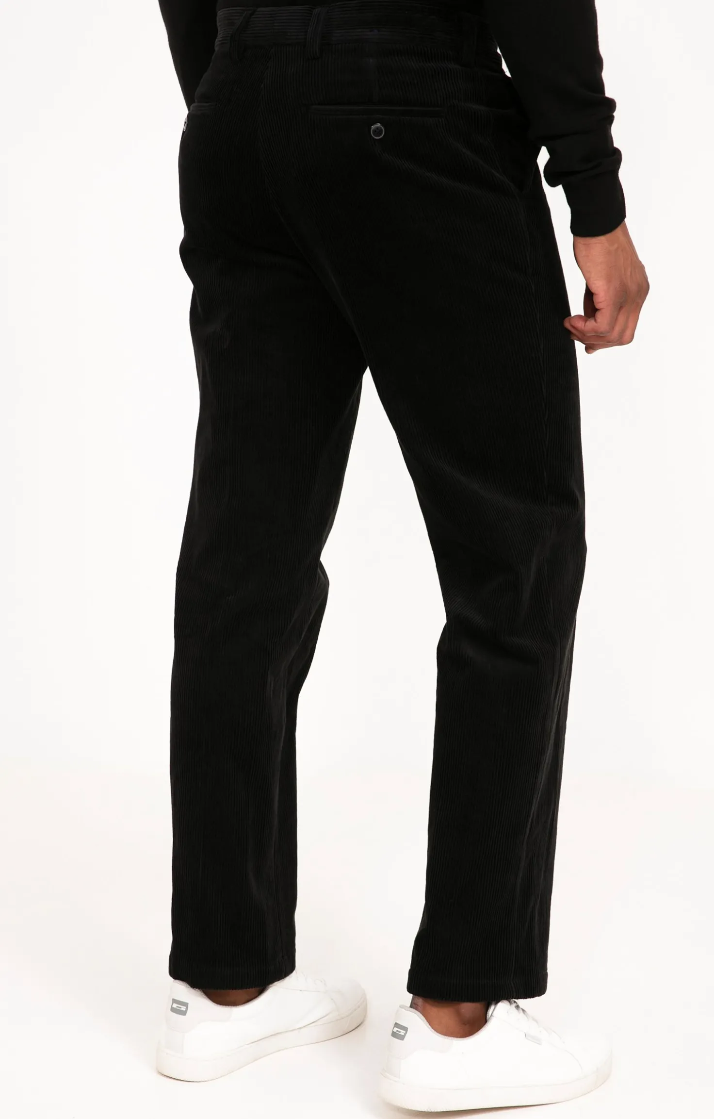 Armand Thiery Pantalon velours extensible - Noir Cheap