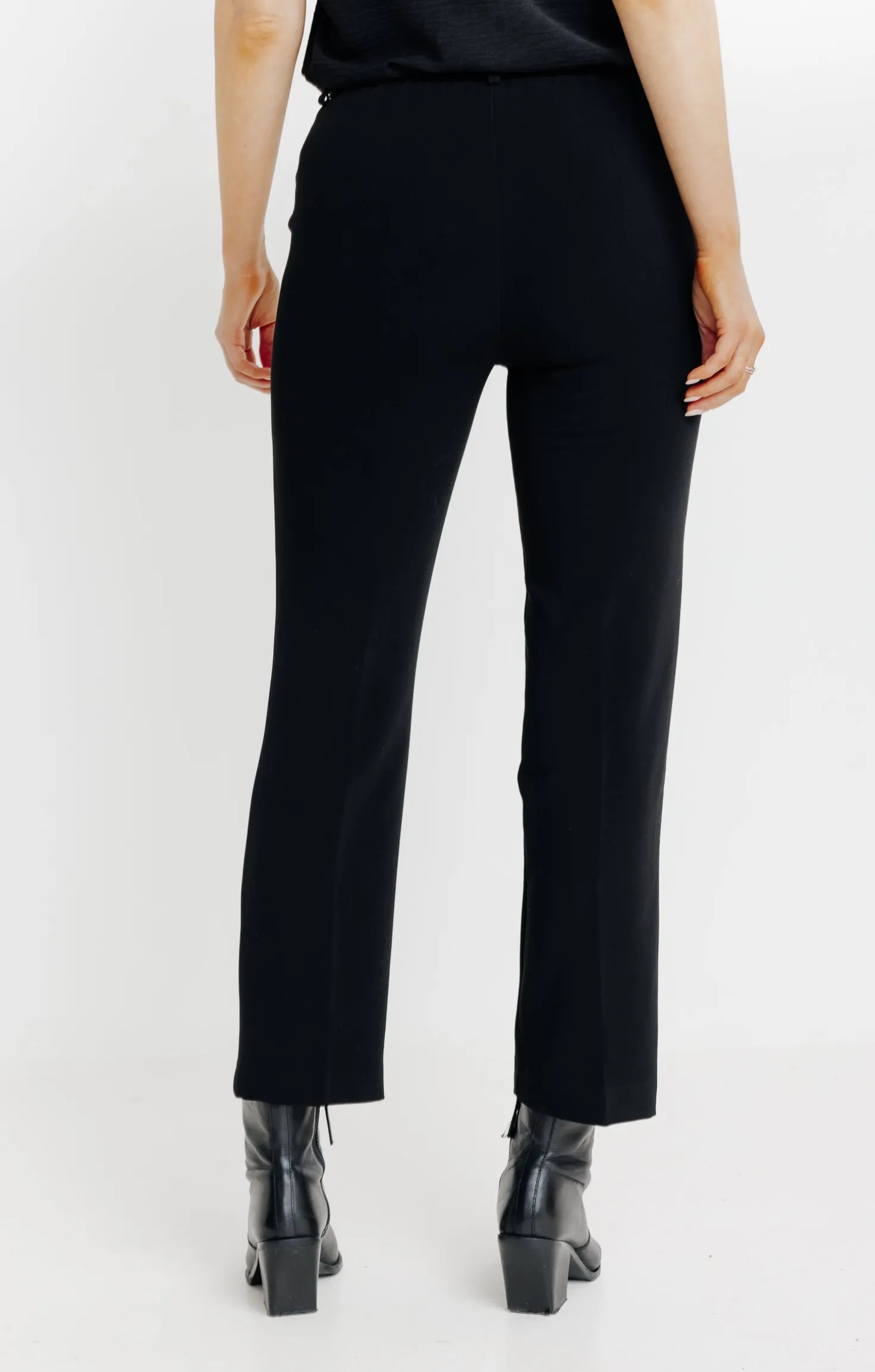 Armand Thiery pantalon ville avec ceinture - Noir Outlet