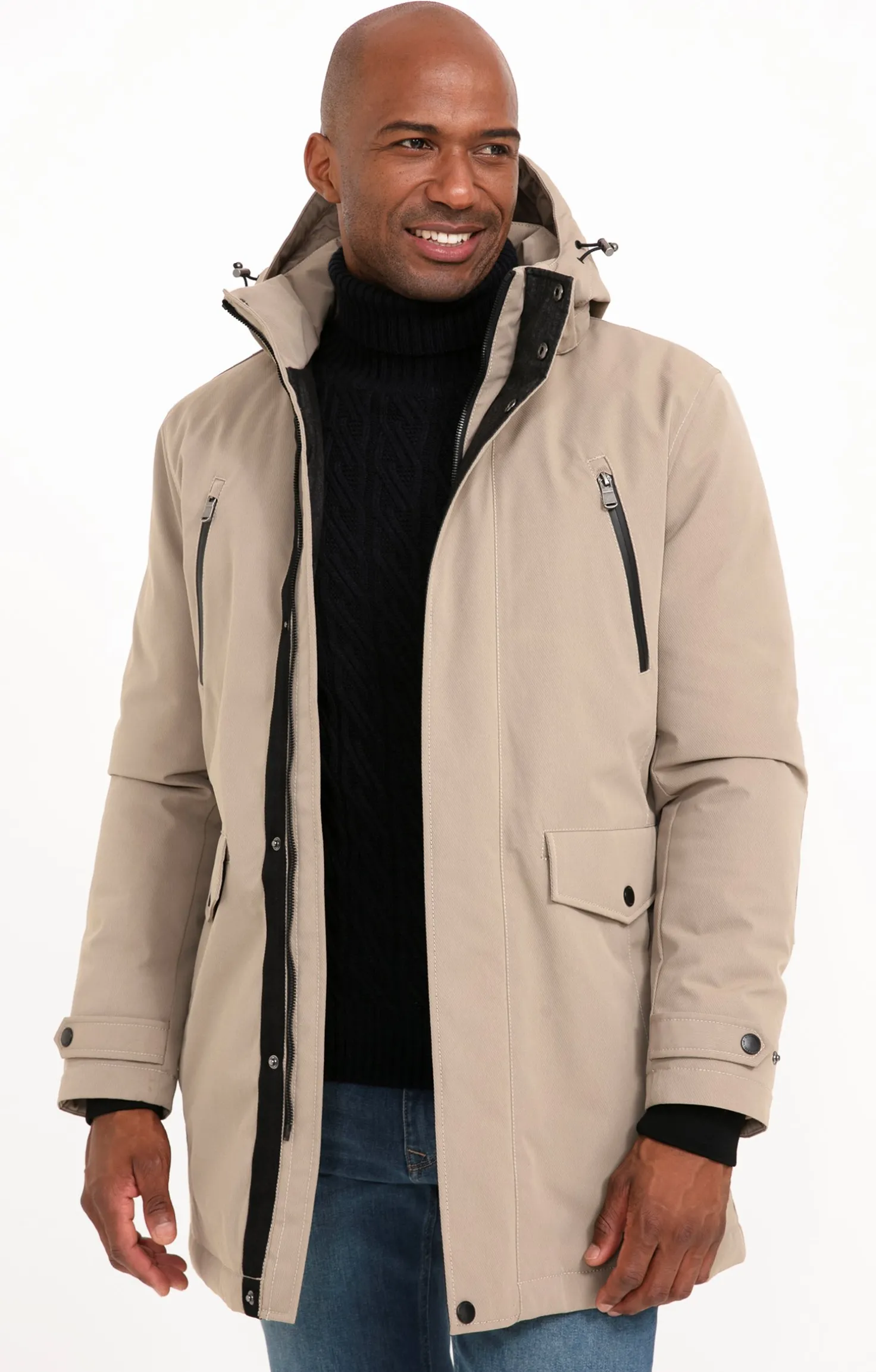 Armand Thiery Parka ARTY - Écru Online