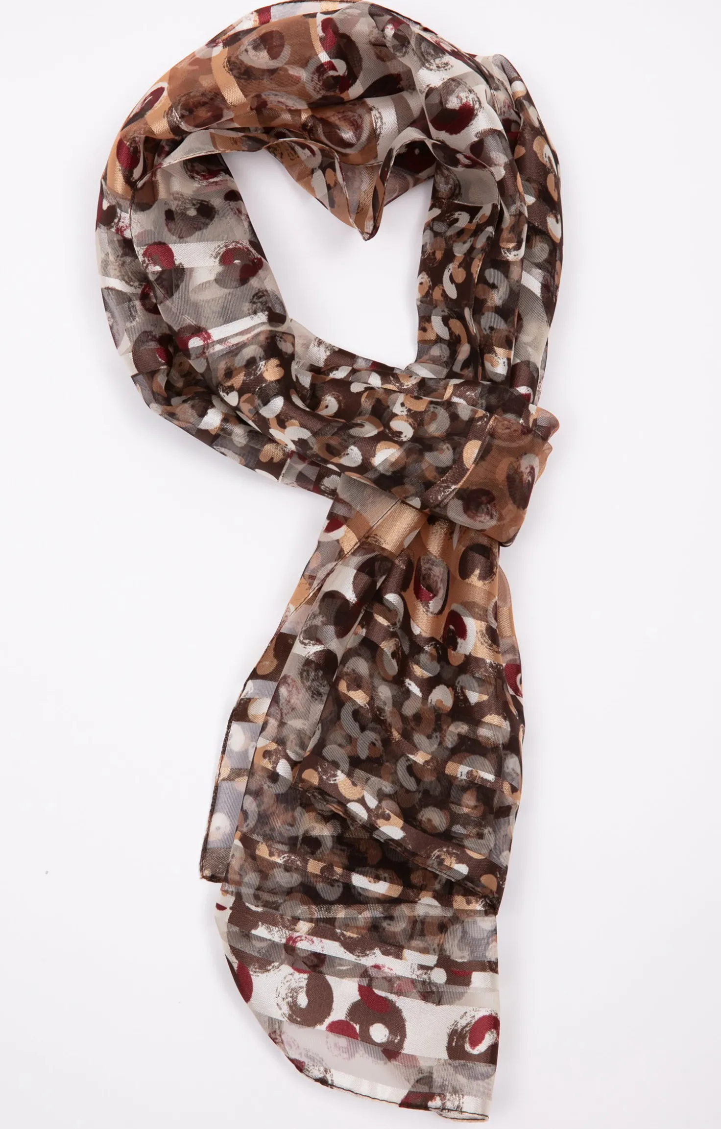 Armand Thiery Petit foulard avec bande satin - Camel Outlet