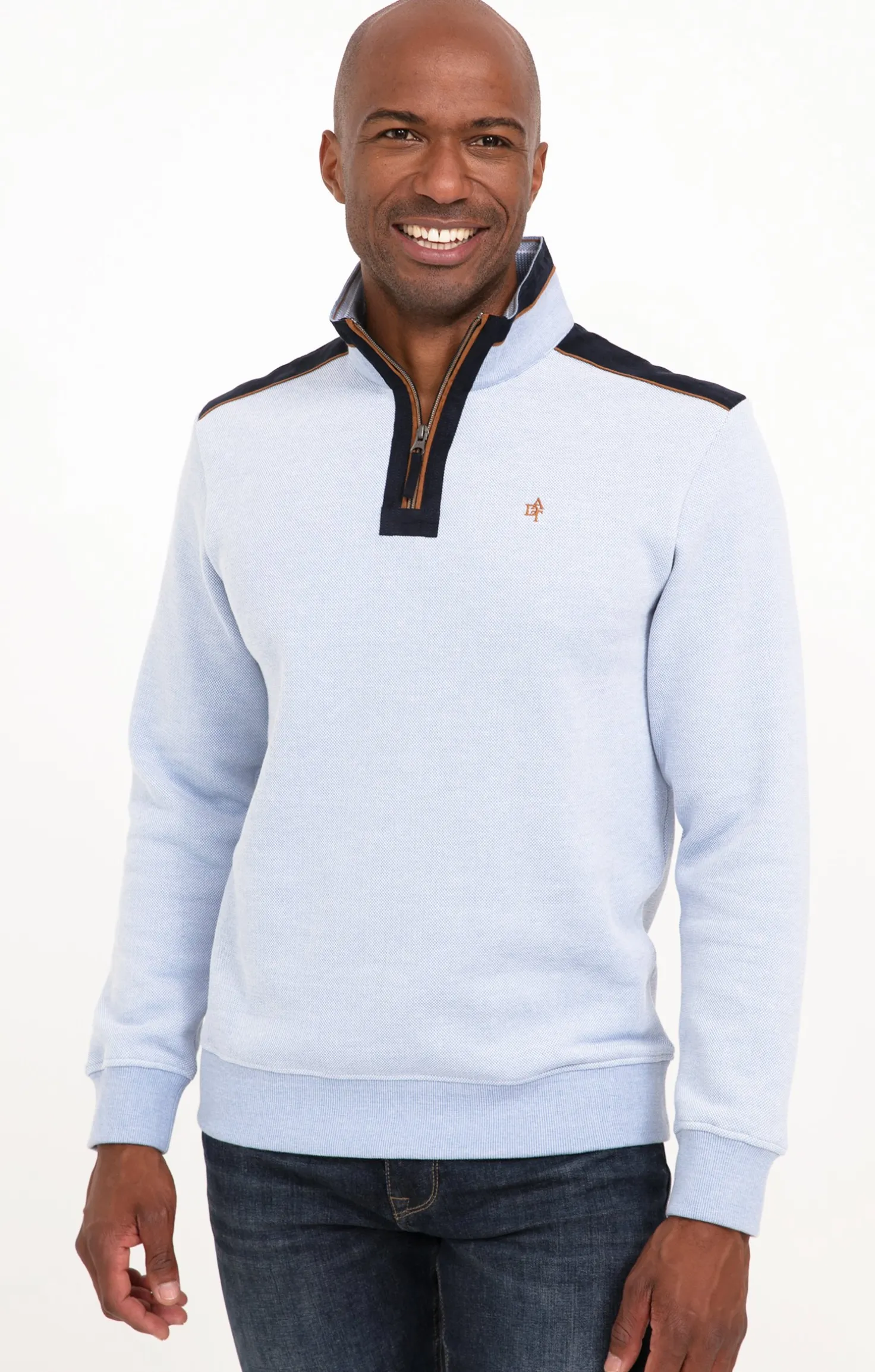 Armand Thiery Polo col montant manches longues - Bleuciel Fashion