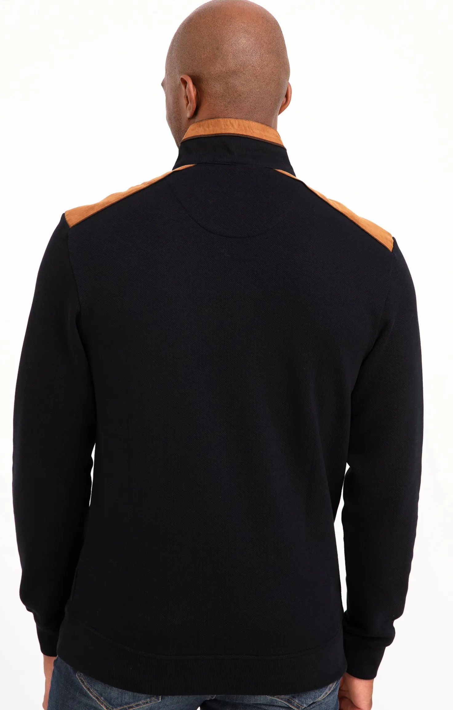 Armand Thiery Polo col montant manches longues - Marine Best Sale