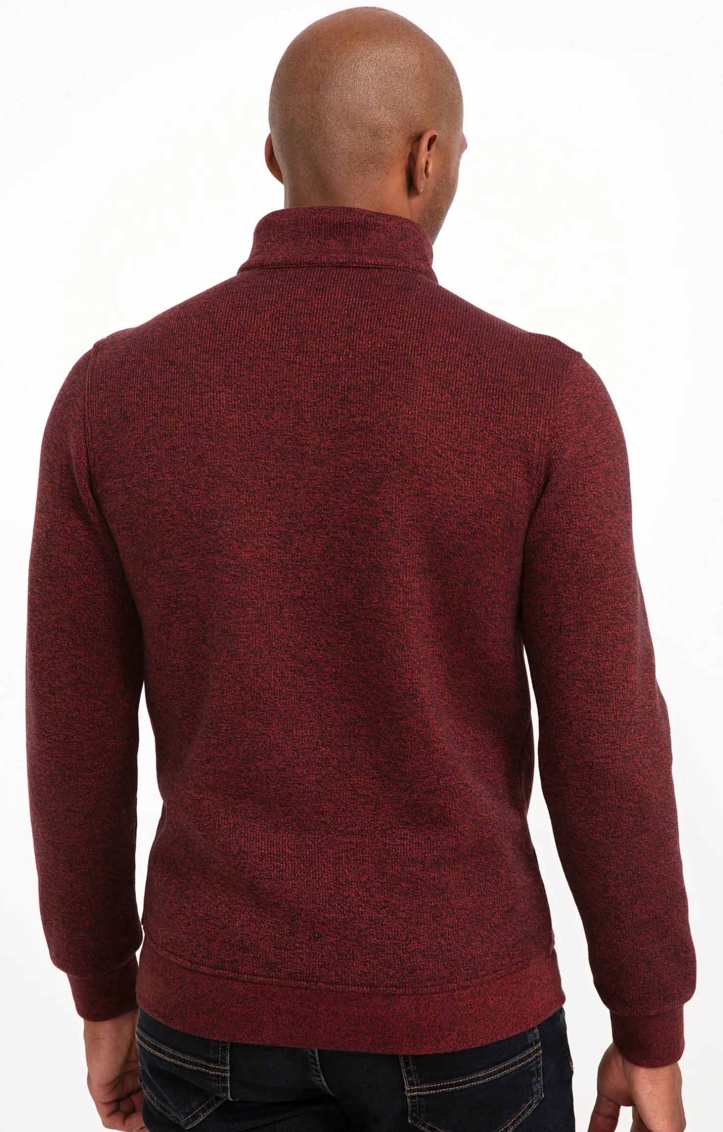 Armand Thiery Polo col montant manches longues Chaud - Bordeaux Store