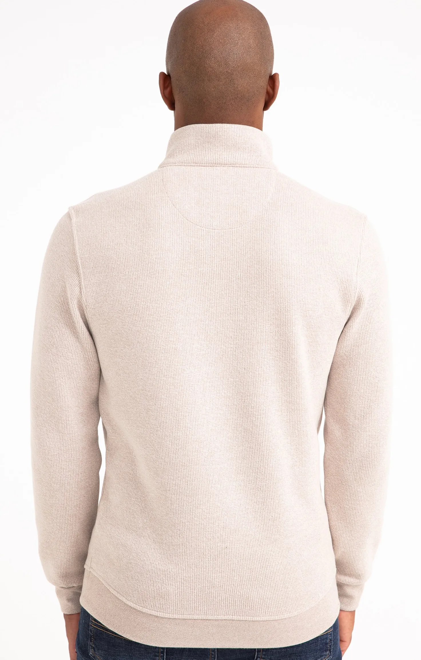 Armand Thiery Polo col montant manches longues Chaud - Beige Shop