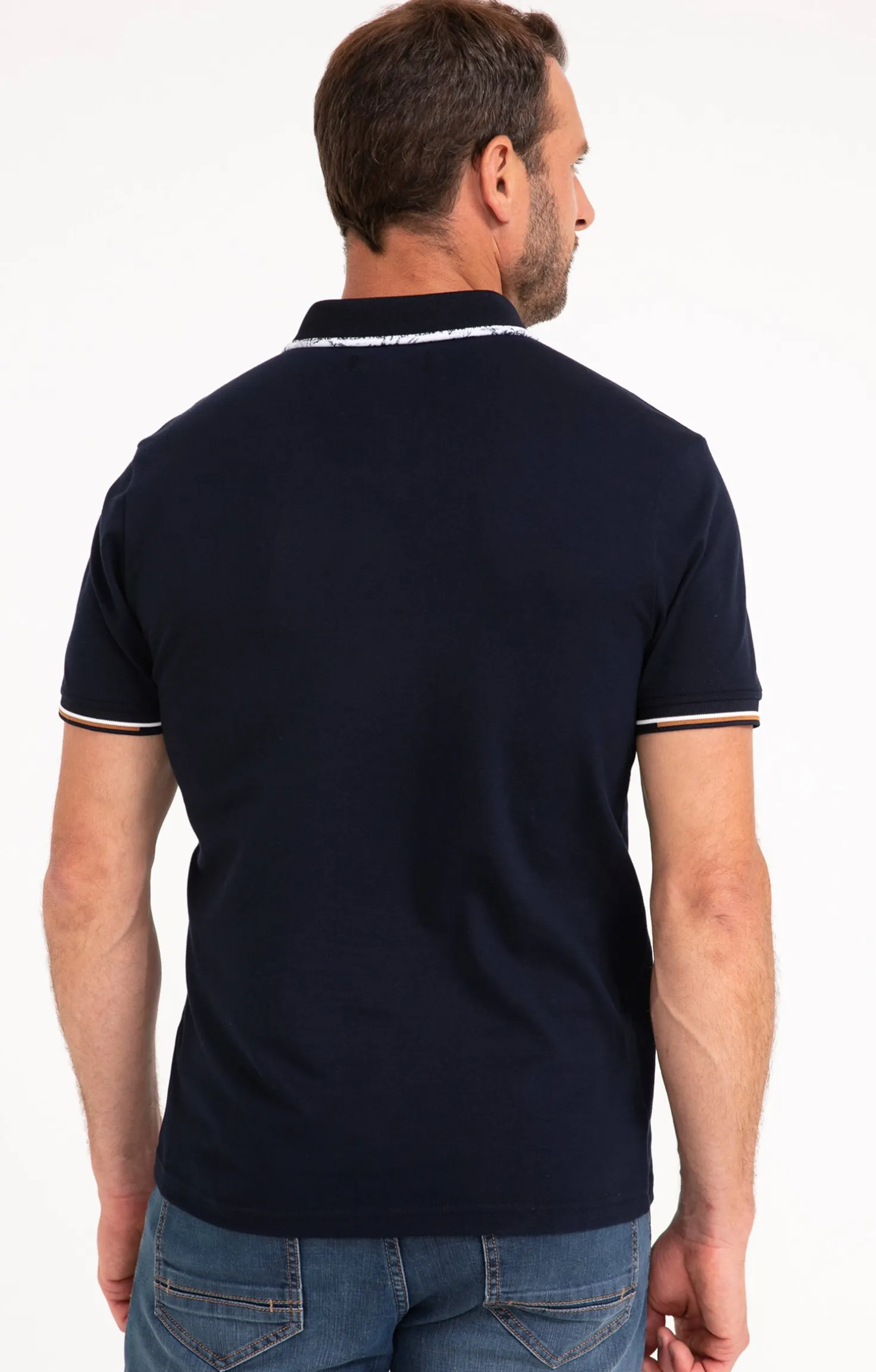 Armand Thiery Polo manches courtes Badgy - Marine Cheap