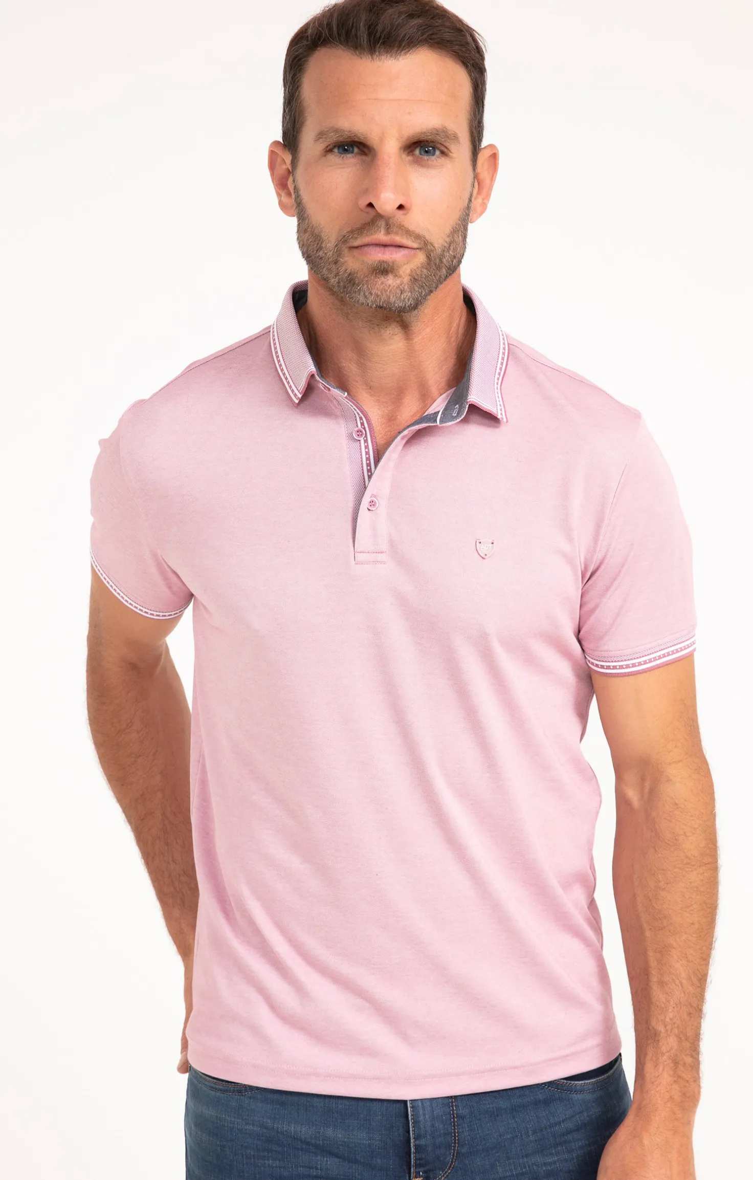 Armand Thiery Polo manches courtes Link - Rose Shop