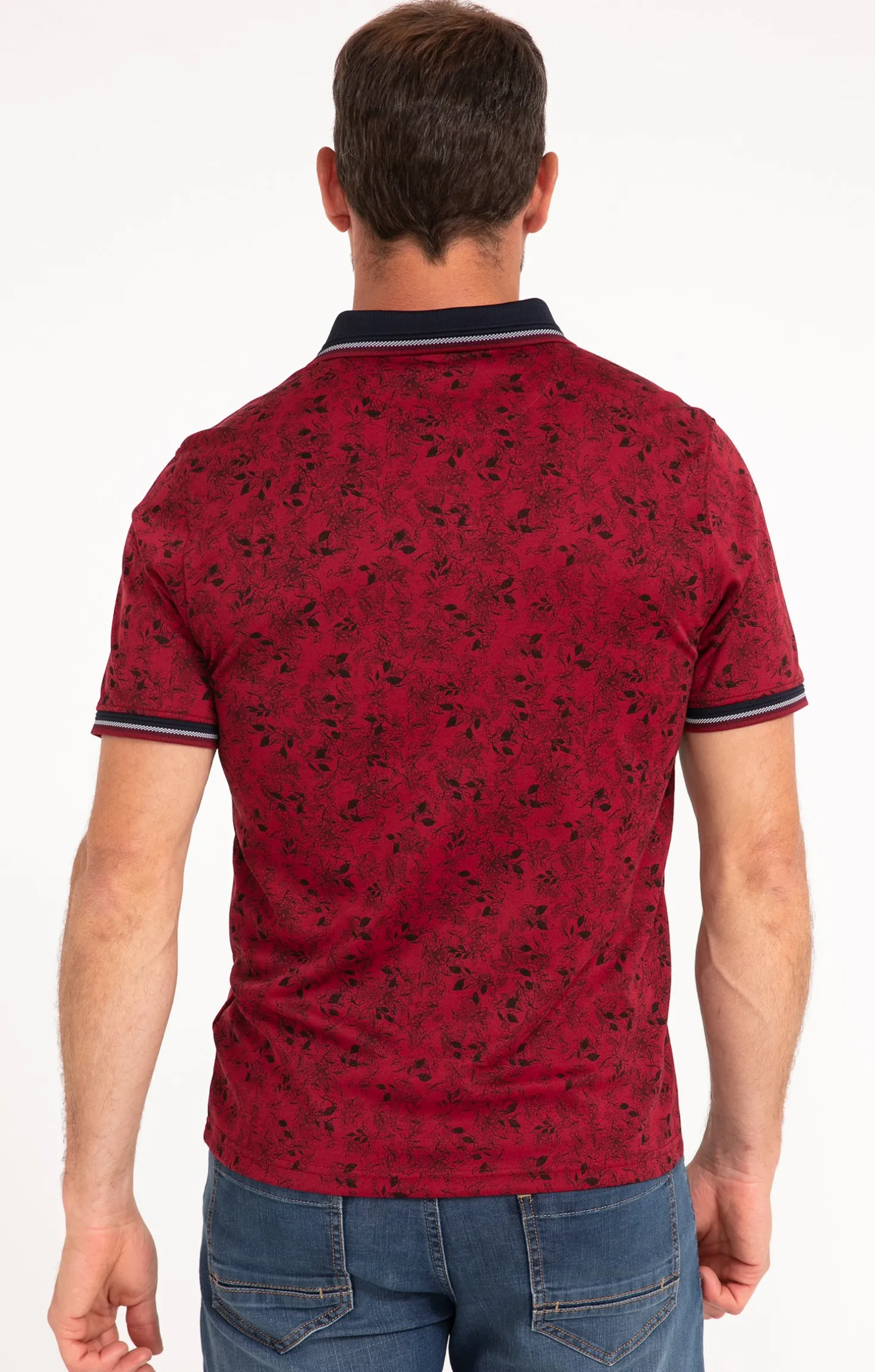 Armand Thiery Polo manches courtes Spot Leaf - Rouge Flash Sale