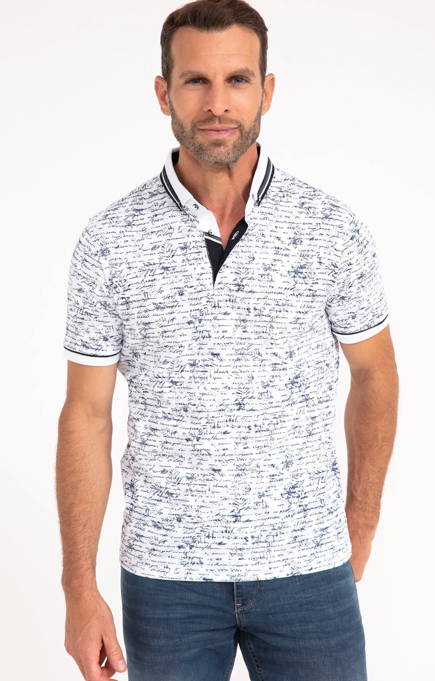 Armand Thiery Polo manches courtes Writy - Blanc Outlet