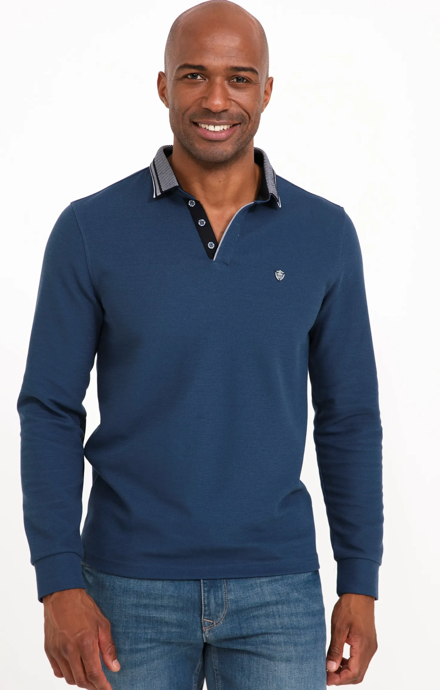 Armand Thiery Polo manches longues Ziggy - Bleudur Discount