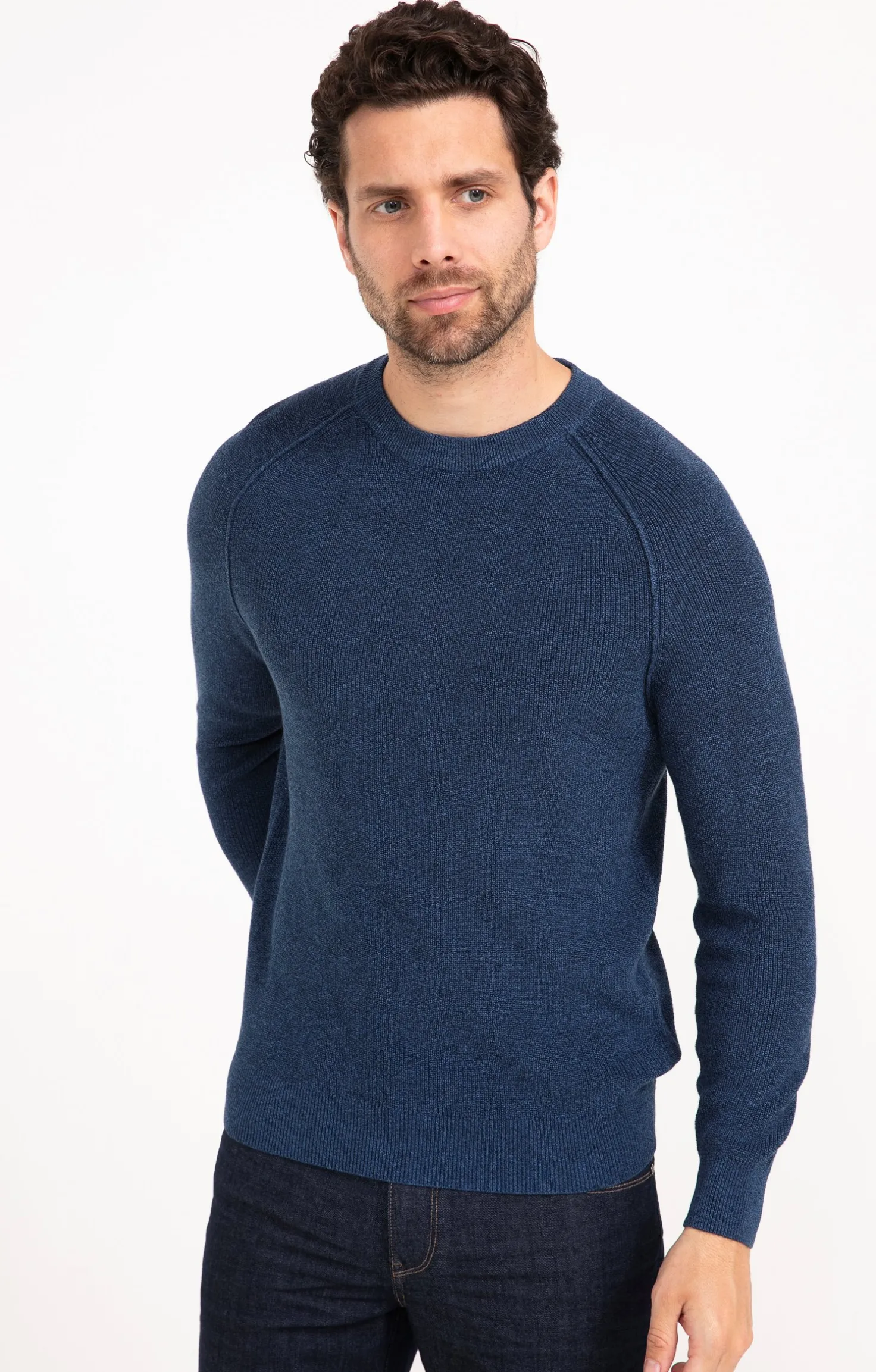 Armand Thiery Pull basic - Bleu Clearance