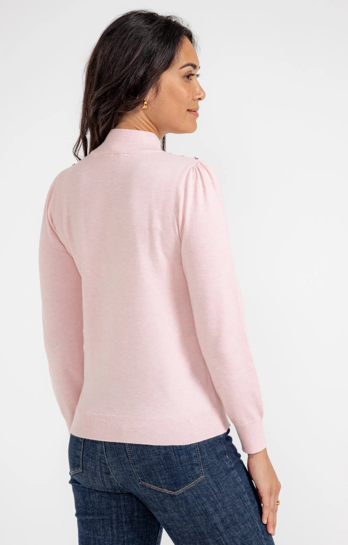 Armand Thiery Pull col montant - Rose Fashion