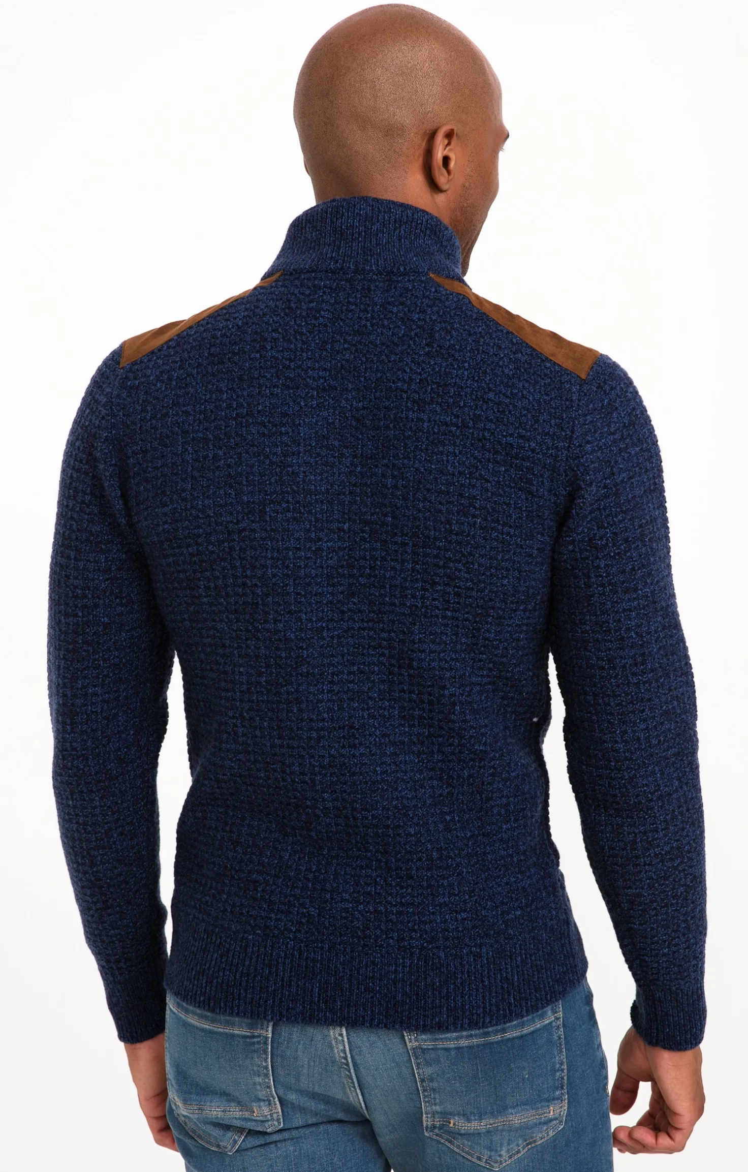 Armand Thiery Pull col montant avec sherpa - Bleudur Store