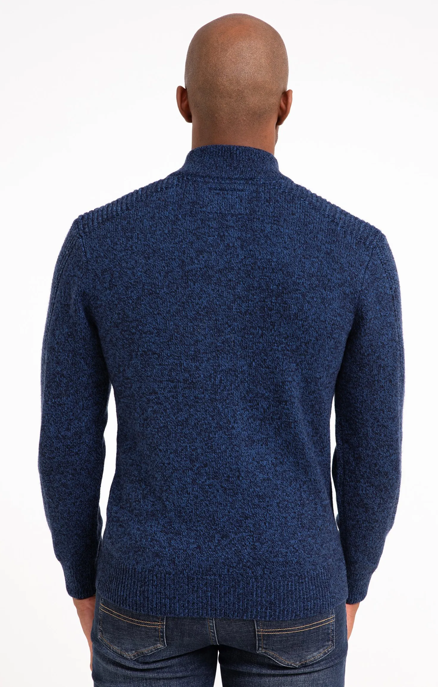 Armand Thiery Pull col montant boutonné - Bleudur Clearance