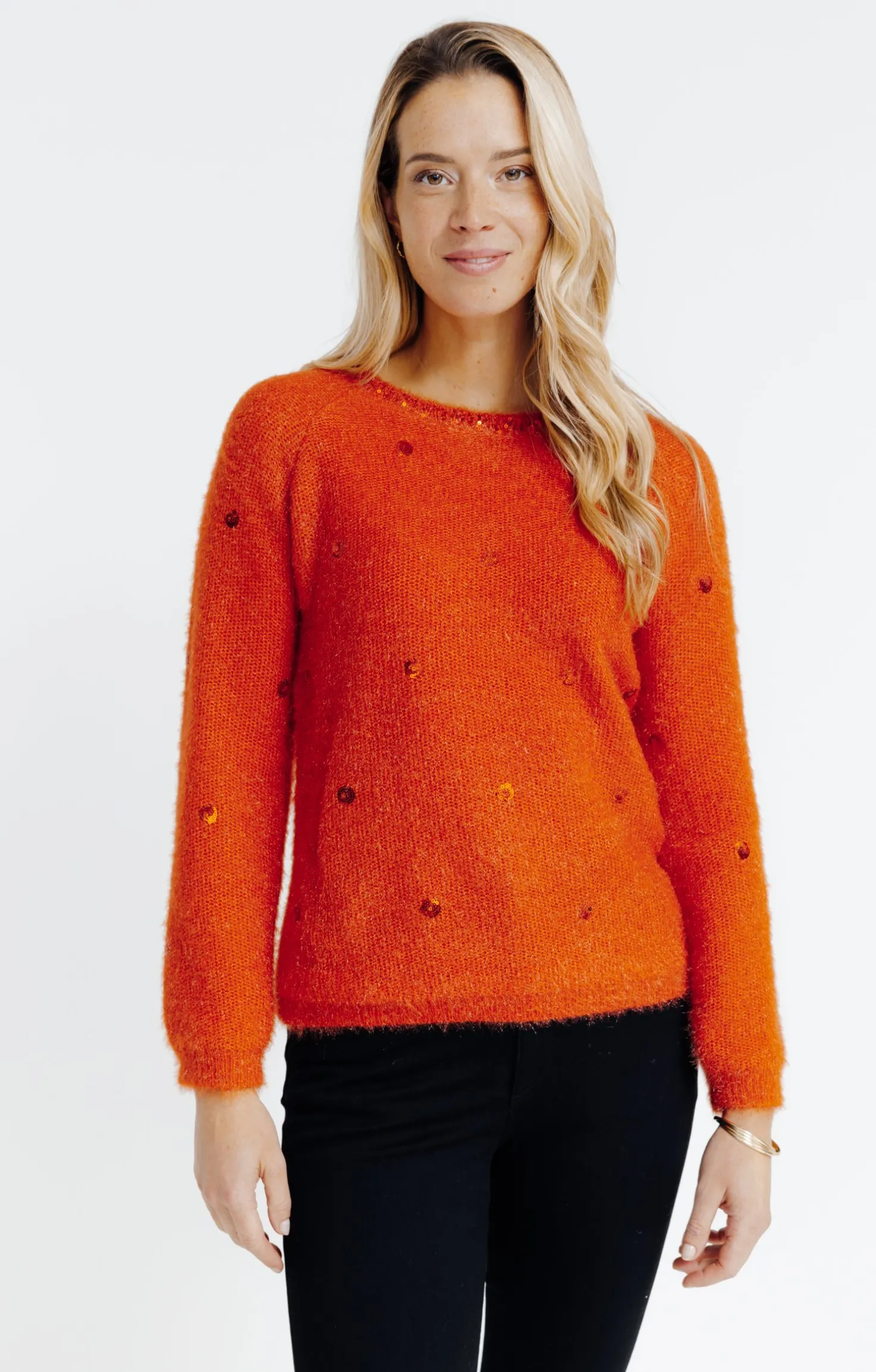 Armand Thiery Pull fluffy - Orange Fashion