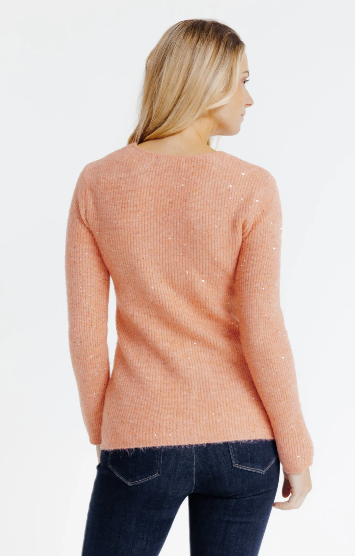 Armand Thiery Pull maille anglaise - Corail Sale