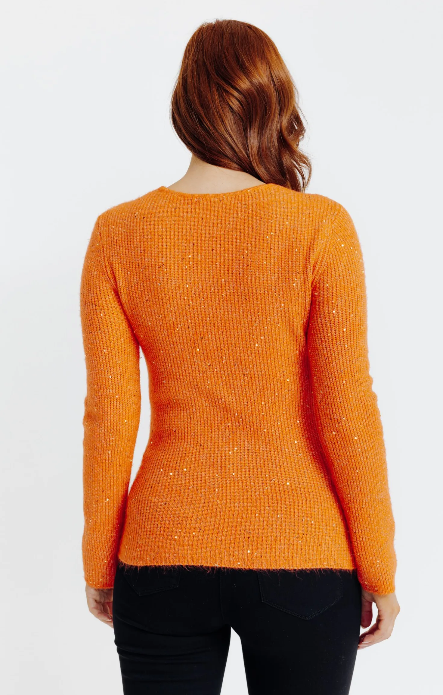 Armand Thiery Pull maille anglaise - Mandarine Sale