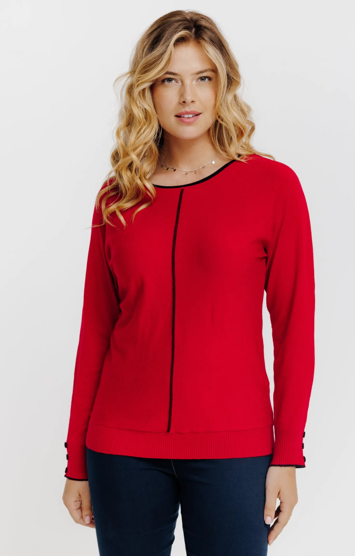 Armand Thiery Pull manches chauve-souris - Rouge Fashion