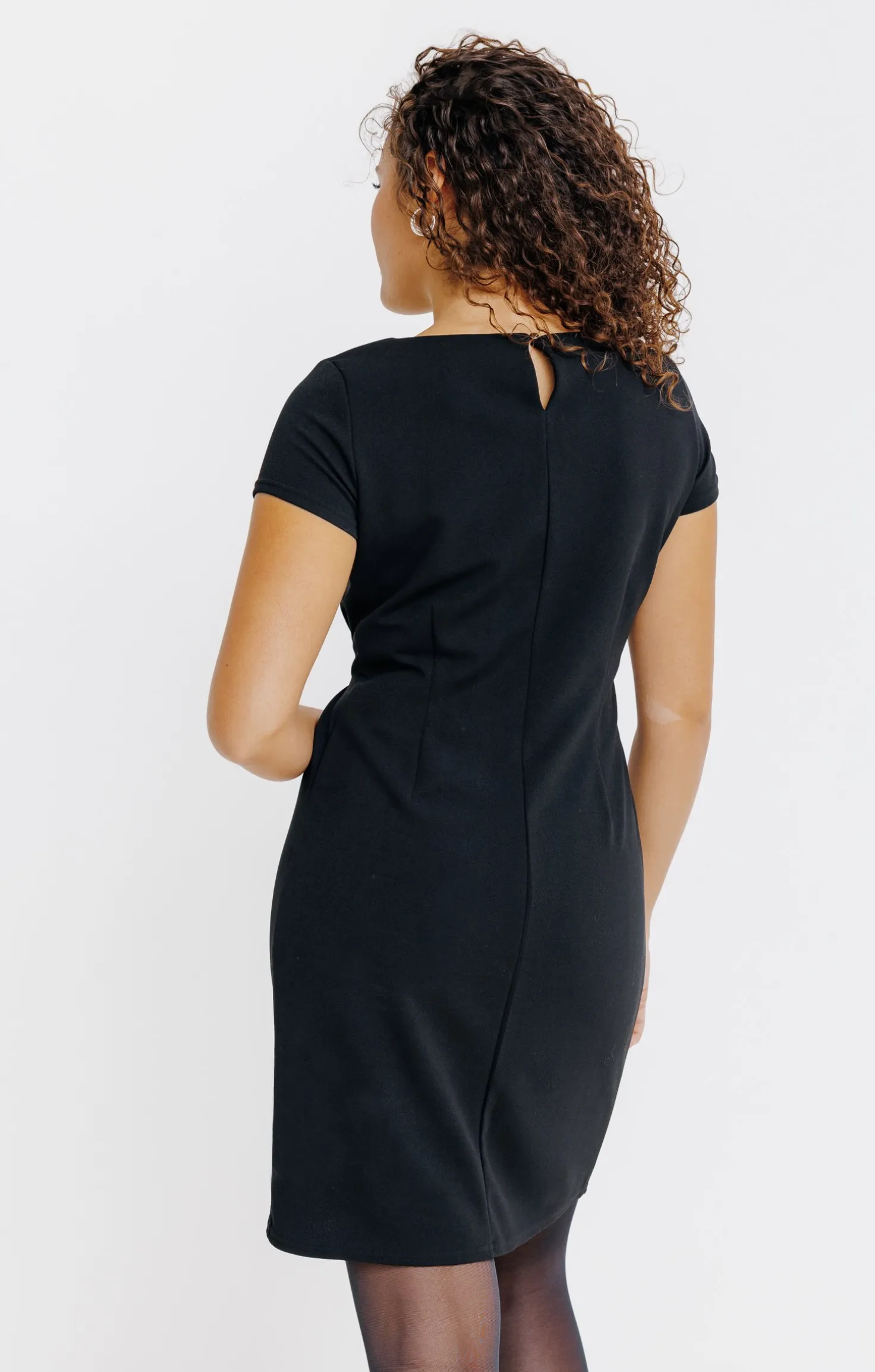 Armand Thiery ROBE EN MAILLE STRUCTURE - Noir Shop