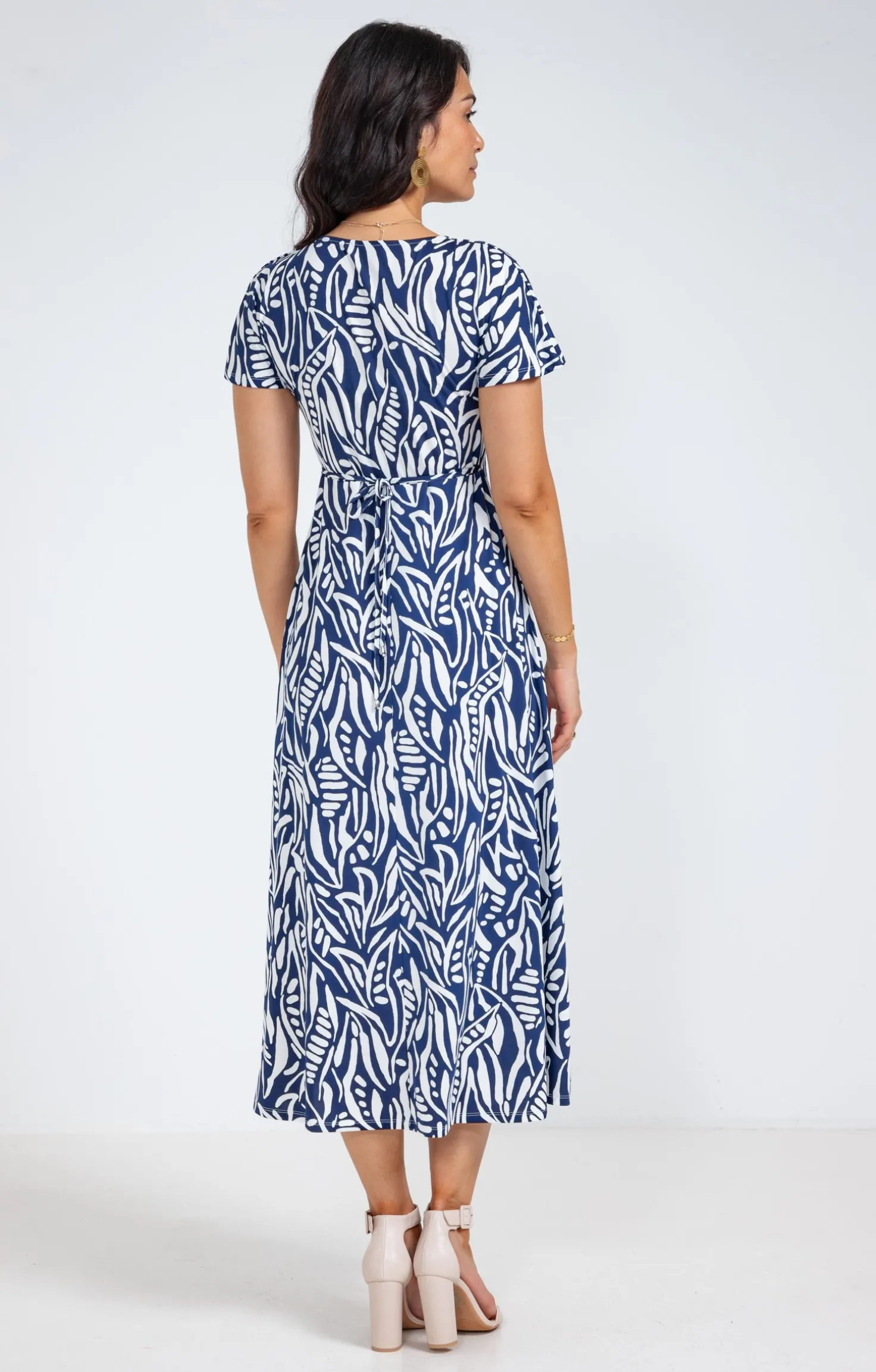 Armand Thiery Robe longue en maille - Bleu Online