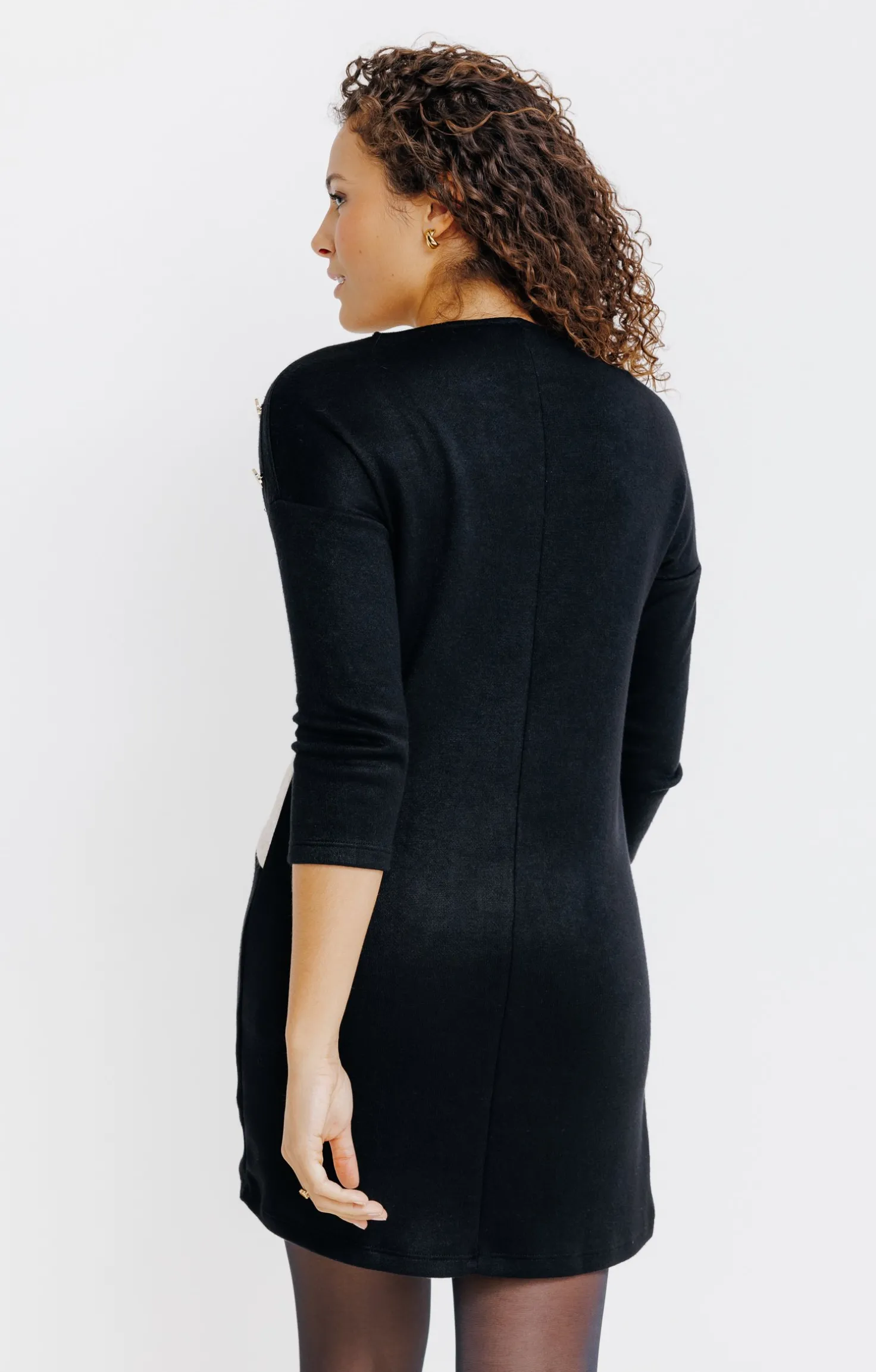 Armand Thiery Robe pull en maille - Noir Online