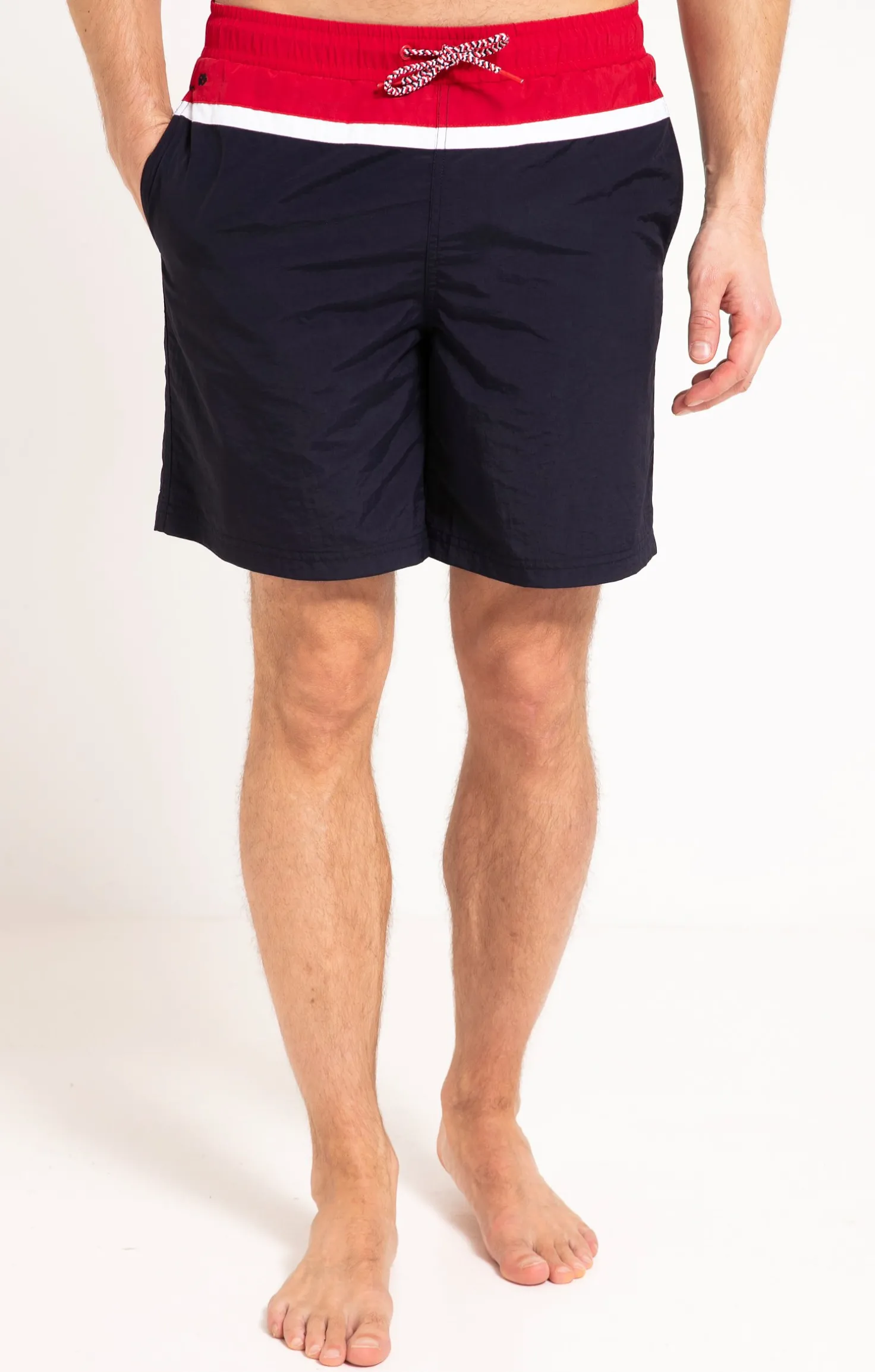 Armand Thiery Short de bain navy long - Marine Cheap