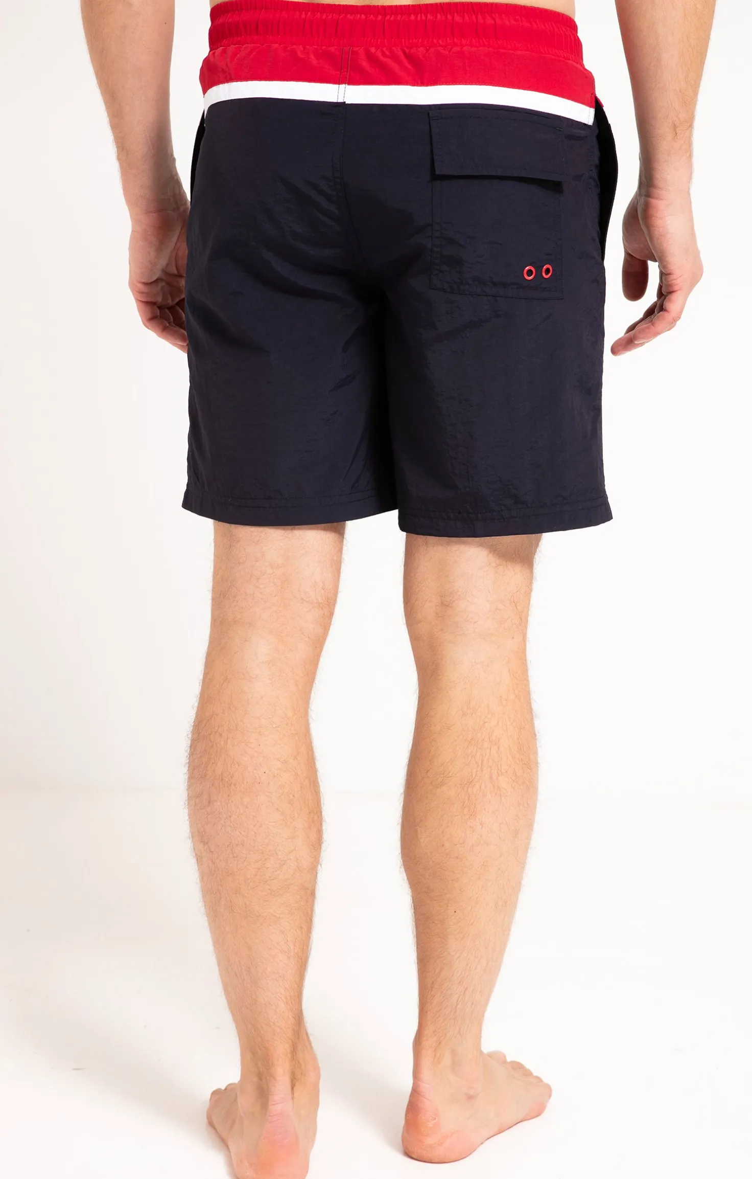 Armand Thiery Short de bain navy long - Marine Cheap