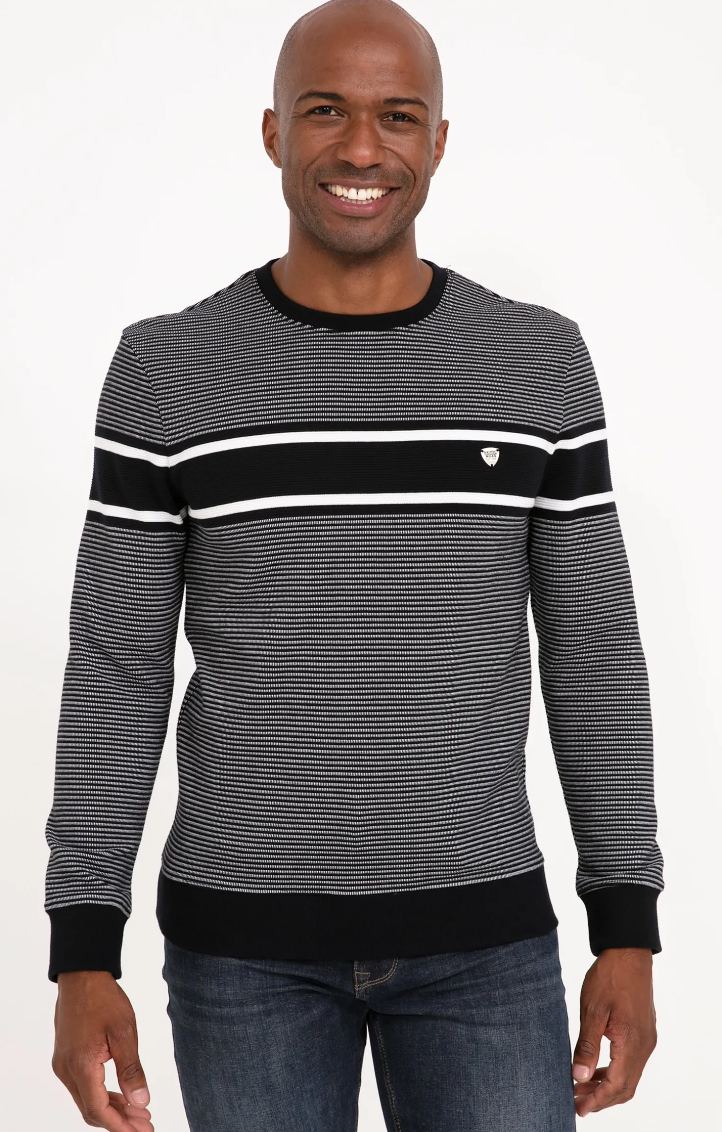 Armand Thiery Sweat manches longues Charles - Marine Flash Sale