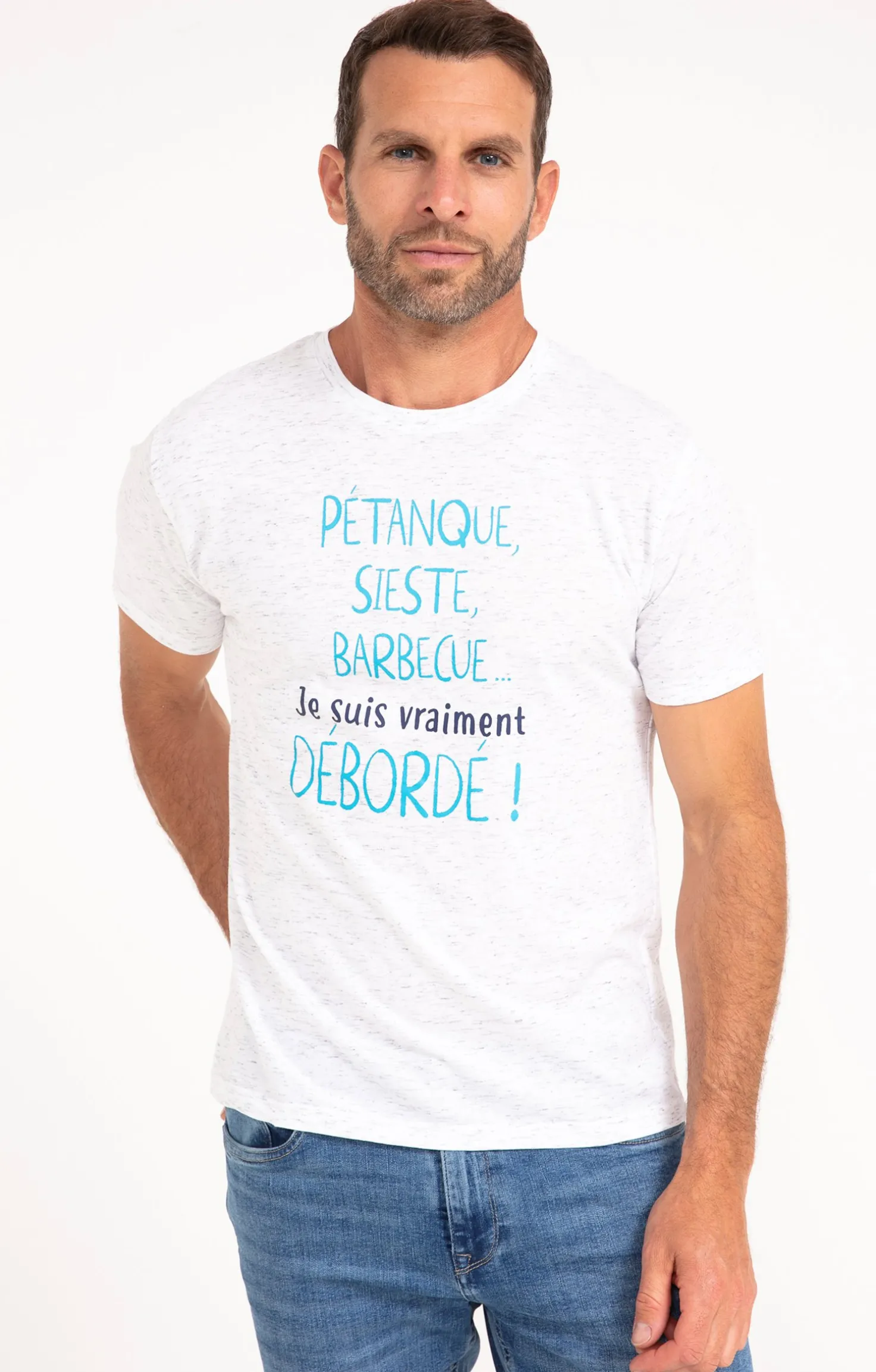 Armand Thiery Tee-shirt Débordé - Blanc Outlet