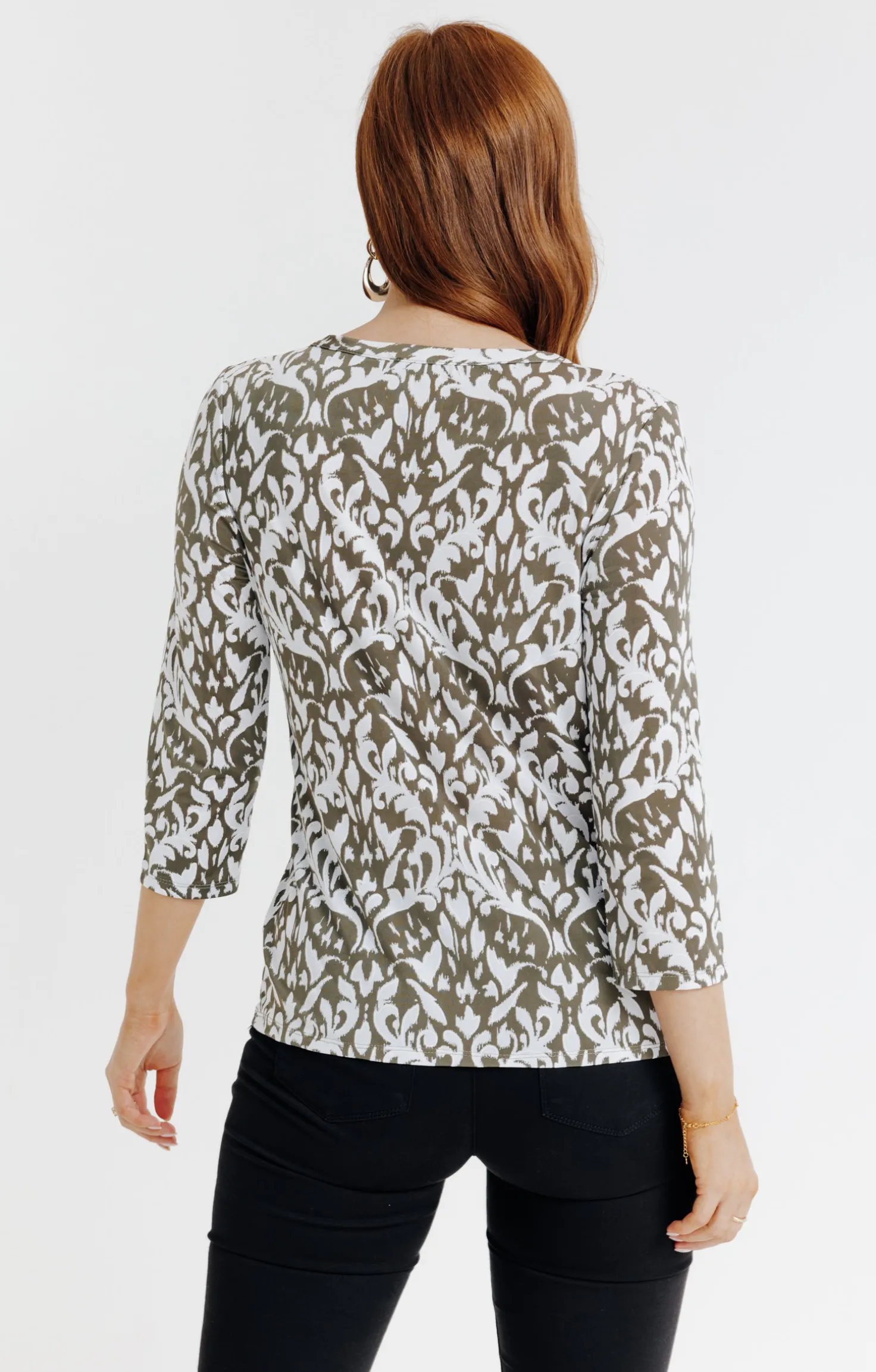 Armand Thiery Tee-shirt hiver imprimé arabesque - Kakiclair Clearance