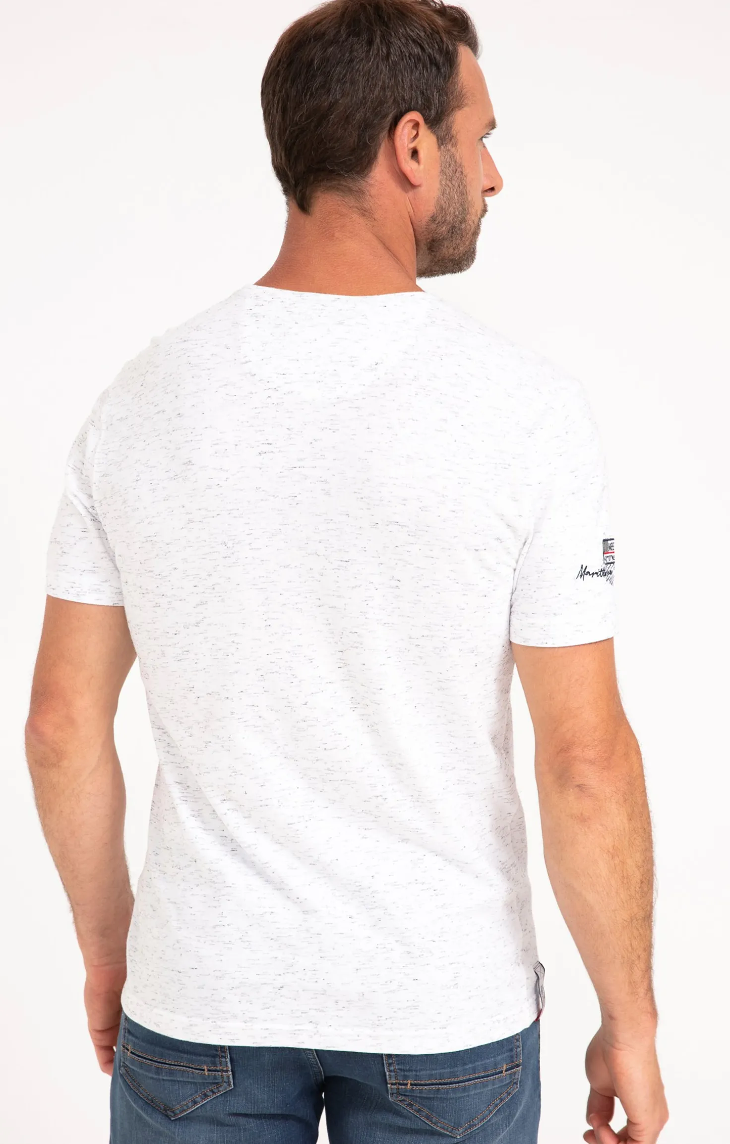 Armand Thiery Tee-shirt manches courtes Surfer - Blanc Clearance