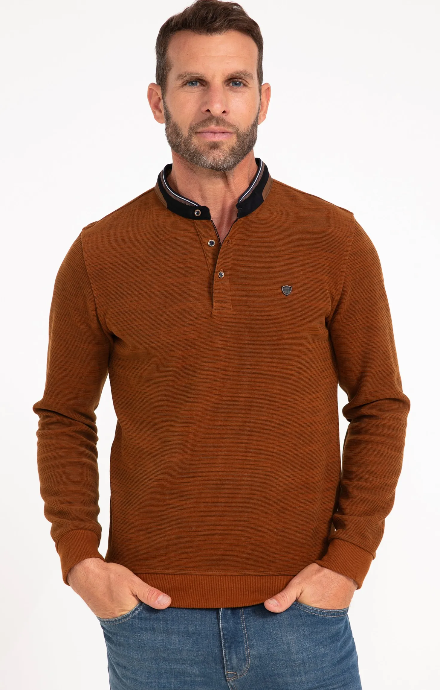 Armand Thiery Tee-shirt manches longues Print - Camel Online