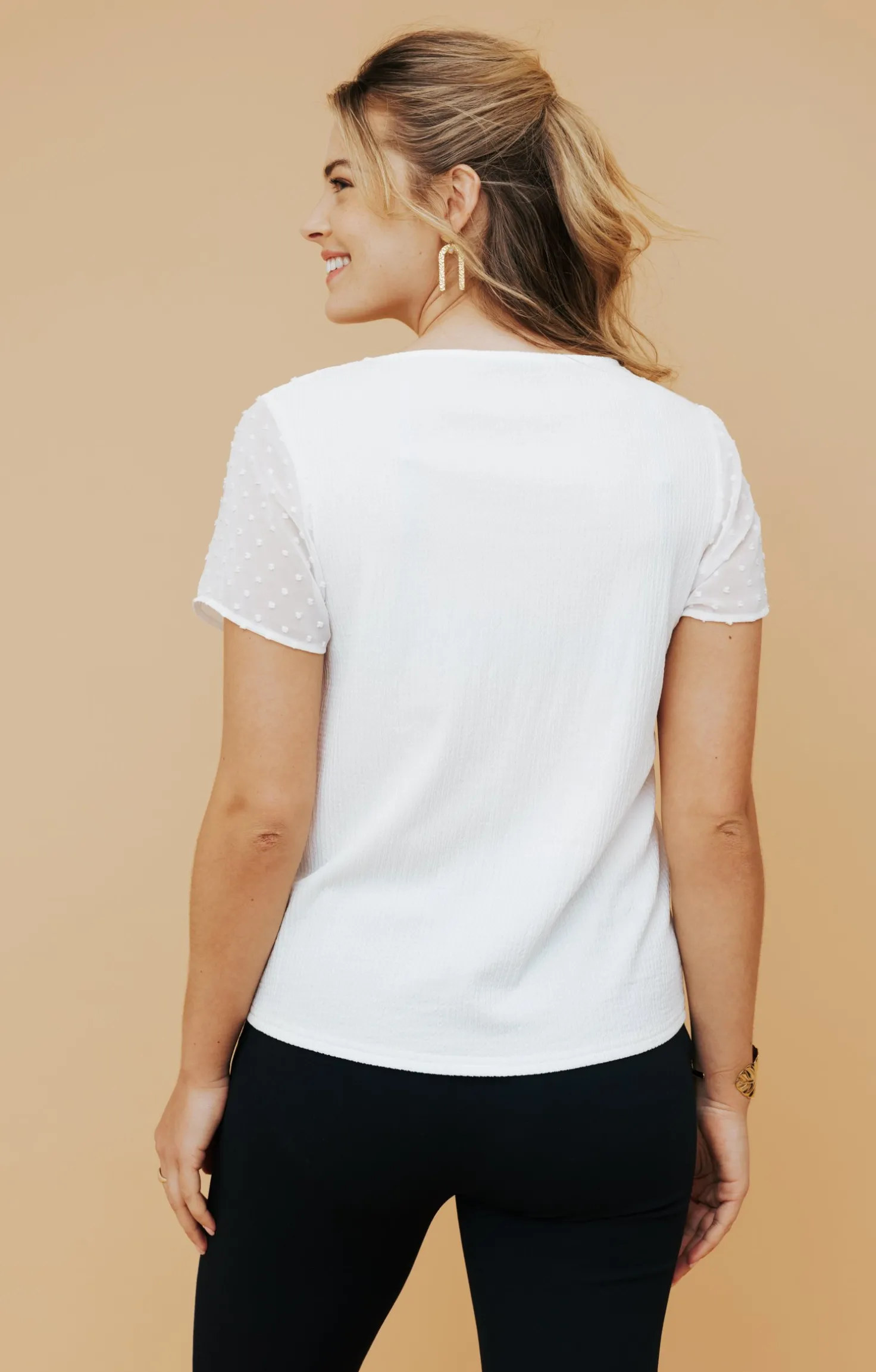 Armand Thiery Tee-shirt uni galon - Blanc Hot