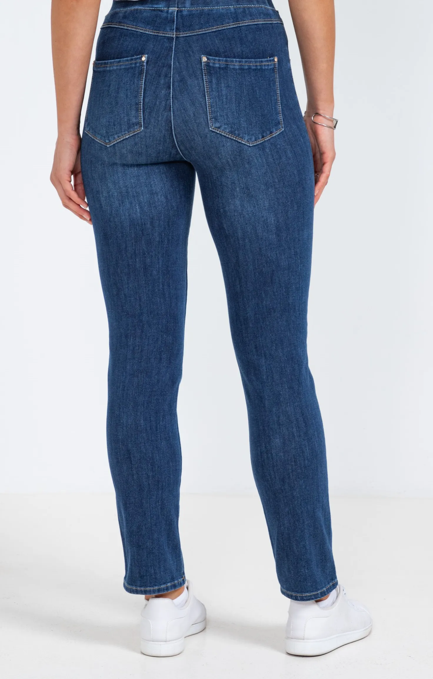 Armand Thiery Tregging en denim bi-stretch - Bleu Hot