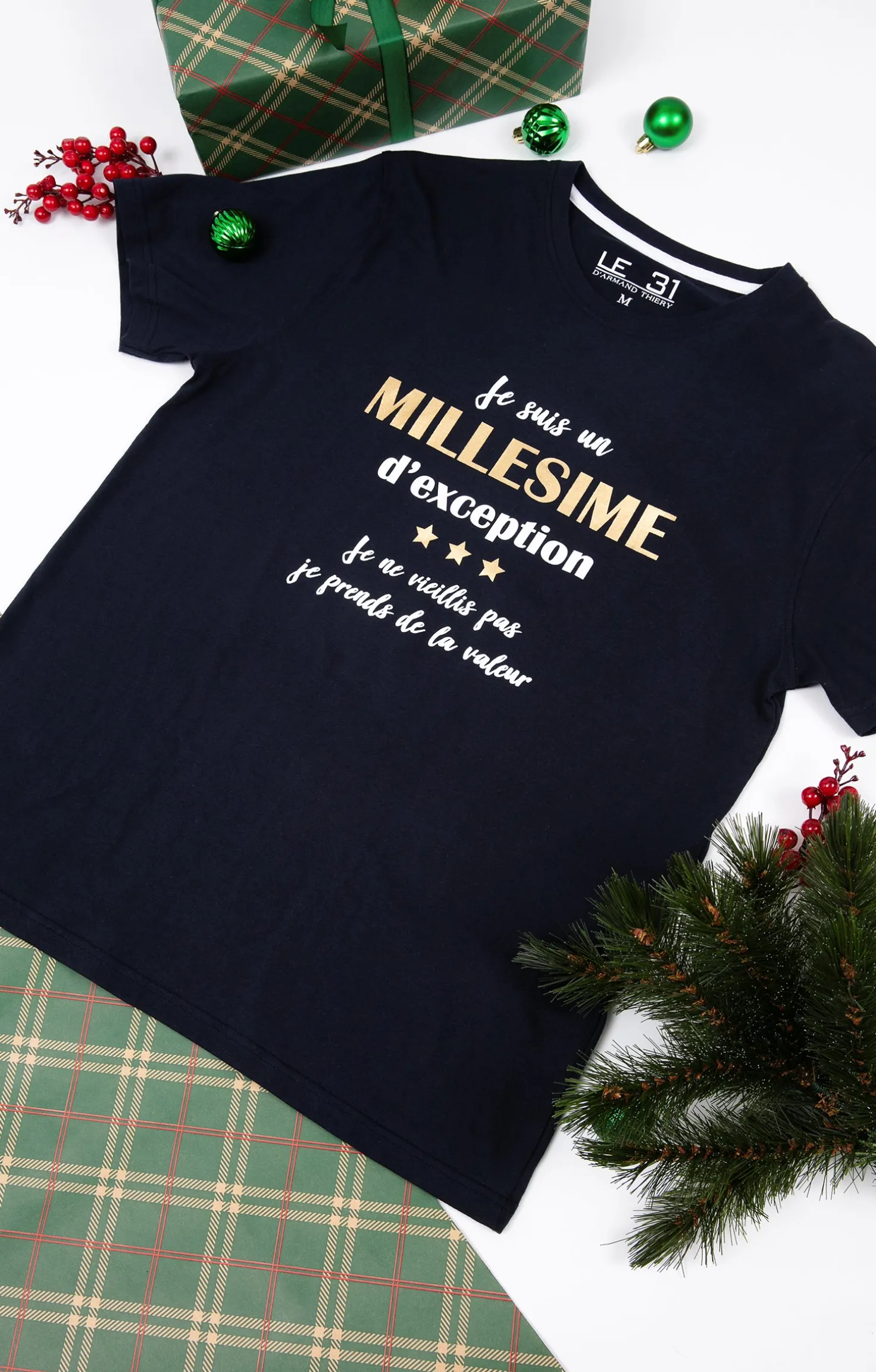 Armand Thiery T-shirt millesime - Marine Clearance